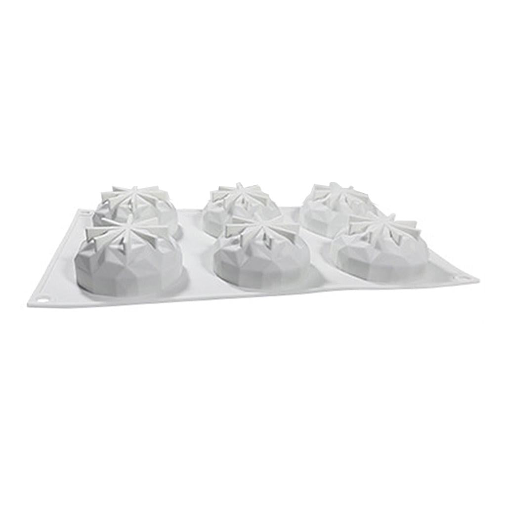 Diamond Silicone Mold Hot Chocolate Bomb Ice Cube Tool Making Mould 6 Hole B