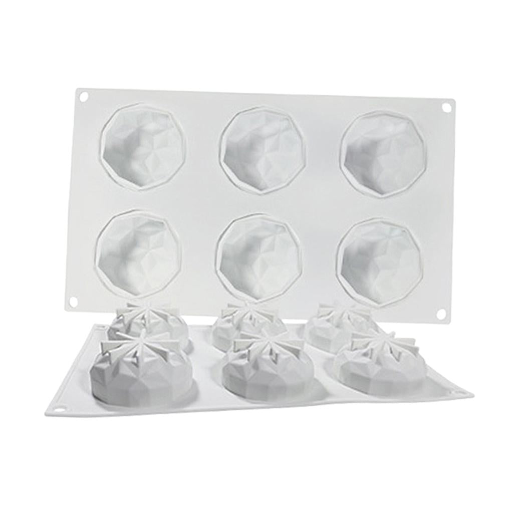 Diamond Silicone Mold Hot Chocolate Bomb Ice Cube Tool Making Mould 6 Hole B