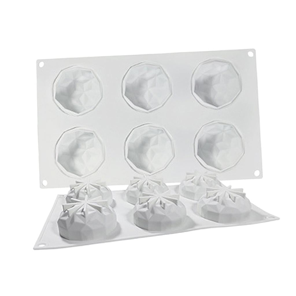 Diamond Silicone Mold Hot Chocolate Bomb Ice Cube Tool Making Mould 6 Hole B