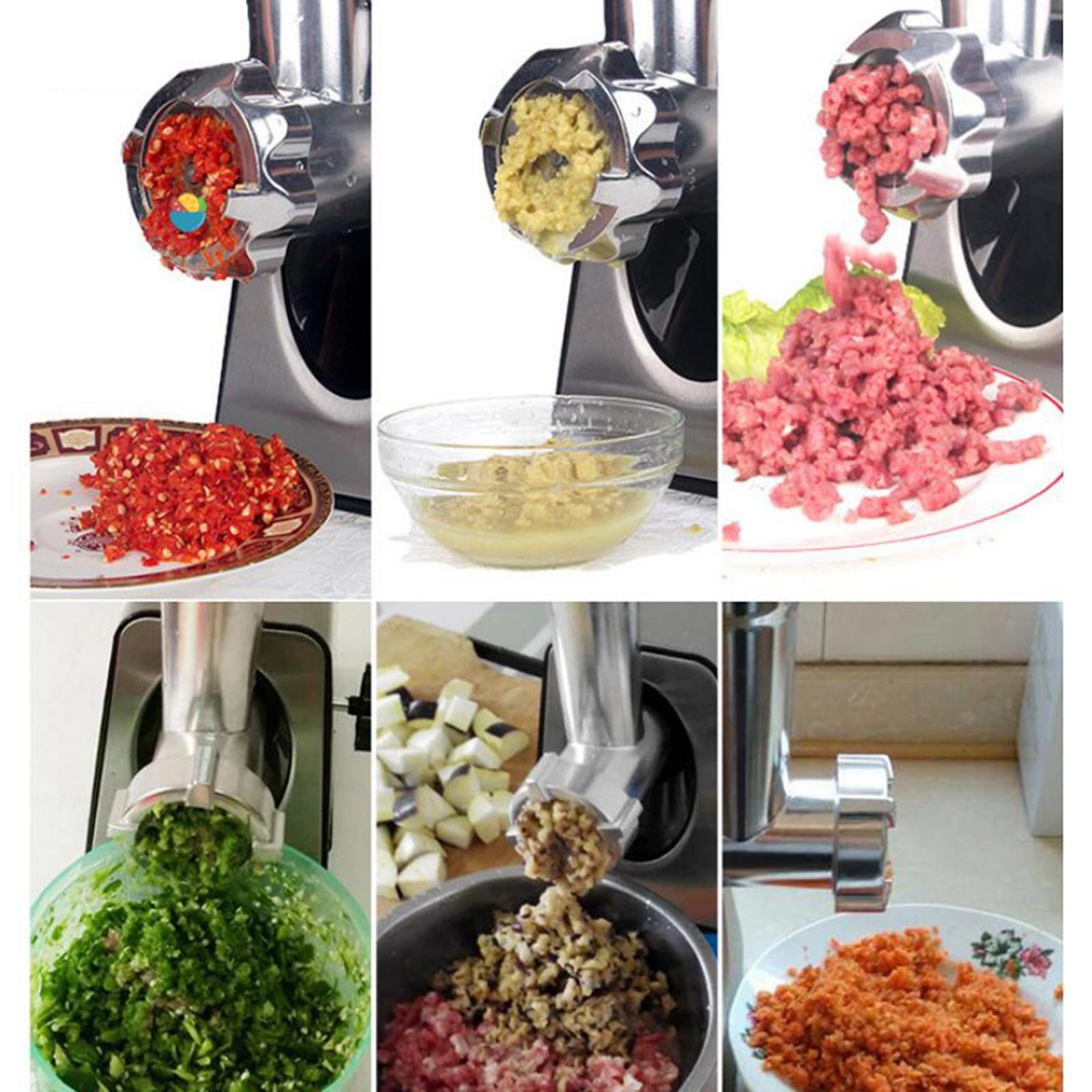 Stainless Steel Meat Grinder Plates Discs and Blade for Food Chopper 8pcs