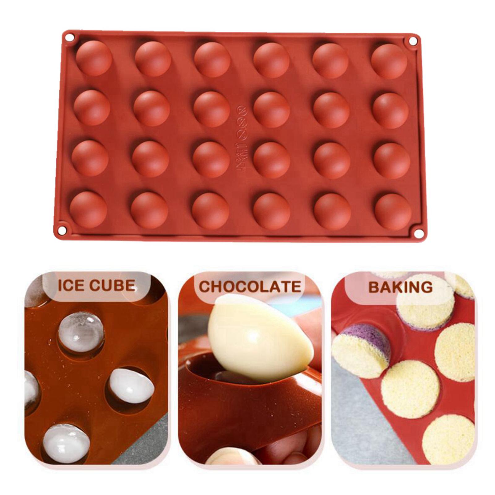 Rectangle Silicone Baking Chocolate Mould Bakeware Kitchen Gadget Brick-red
