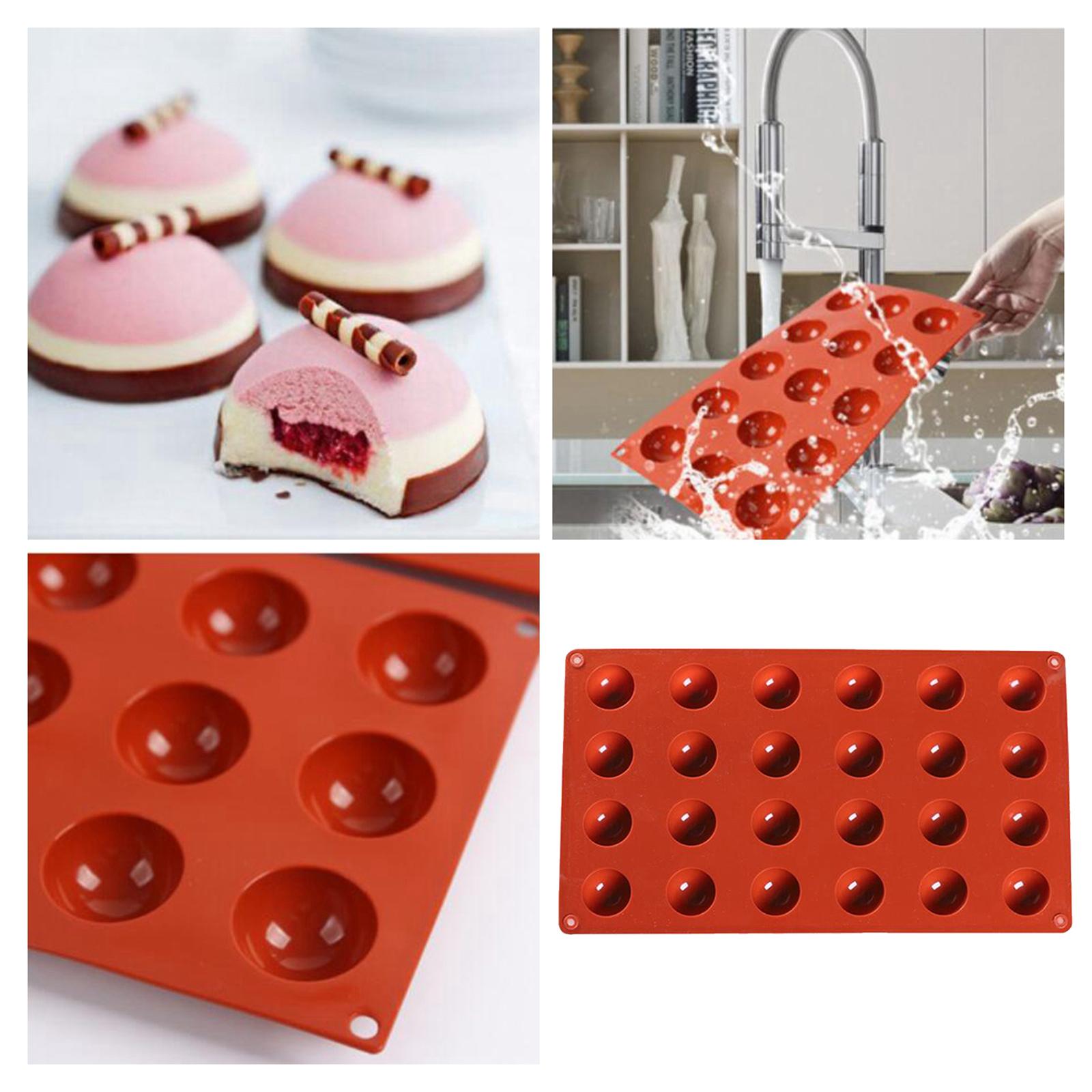 Rectangle Silicone Baking Chocolate Mould Bakeware Kitchen Gadget Brick-red