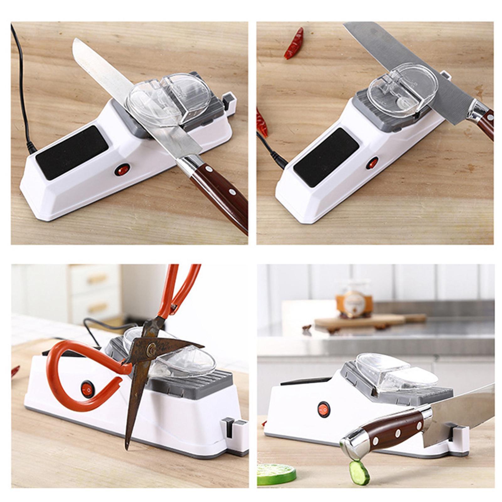 USB Electric Knives Sharpener Adjustable for Kitchen Tool Knife Scissor