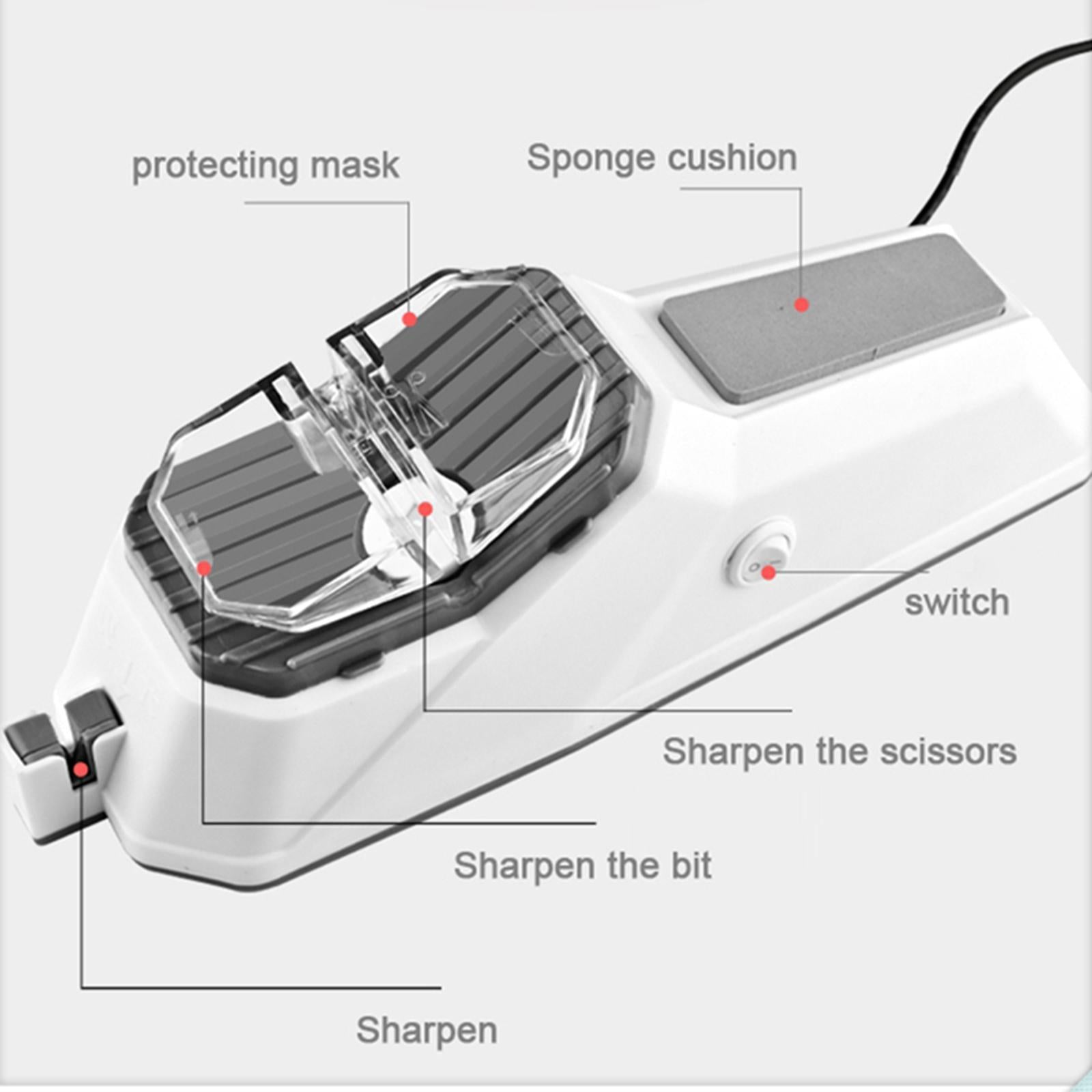 USB Electric Knives Sharpener Adjustable for Kitchen Tool Knife Scissor