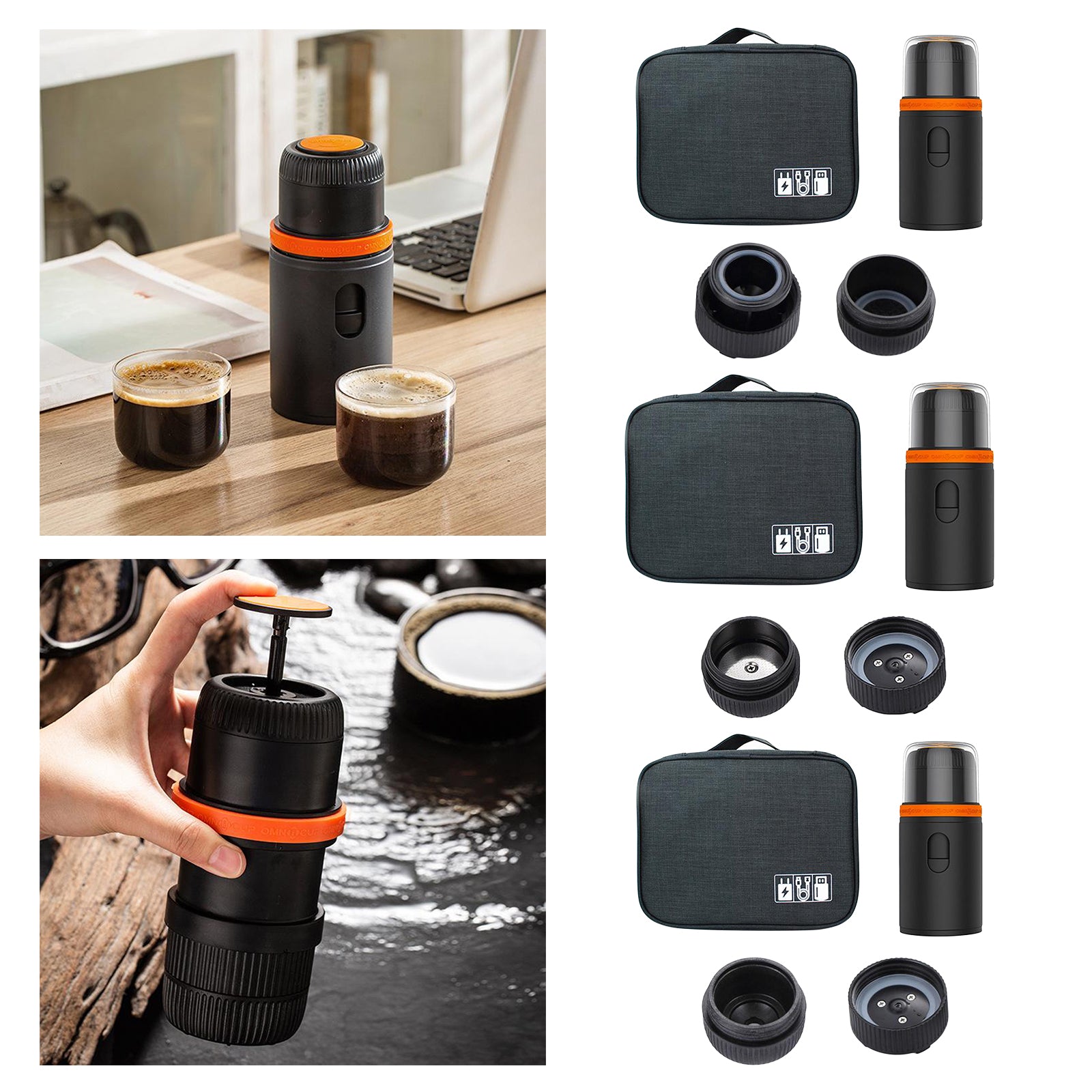Travel Coffee Tea Maker Portable Espresso Machine Hand Coffee Maker Style 1