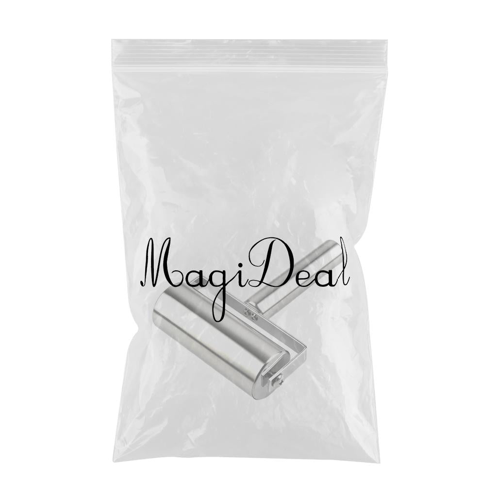 Pizza Pastry Baking Dough Roller Rolling Pin Stainless Steel 5.3 inch Roller