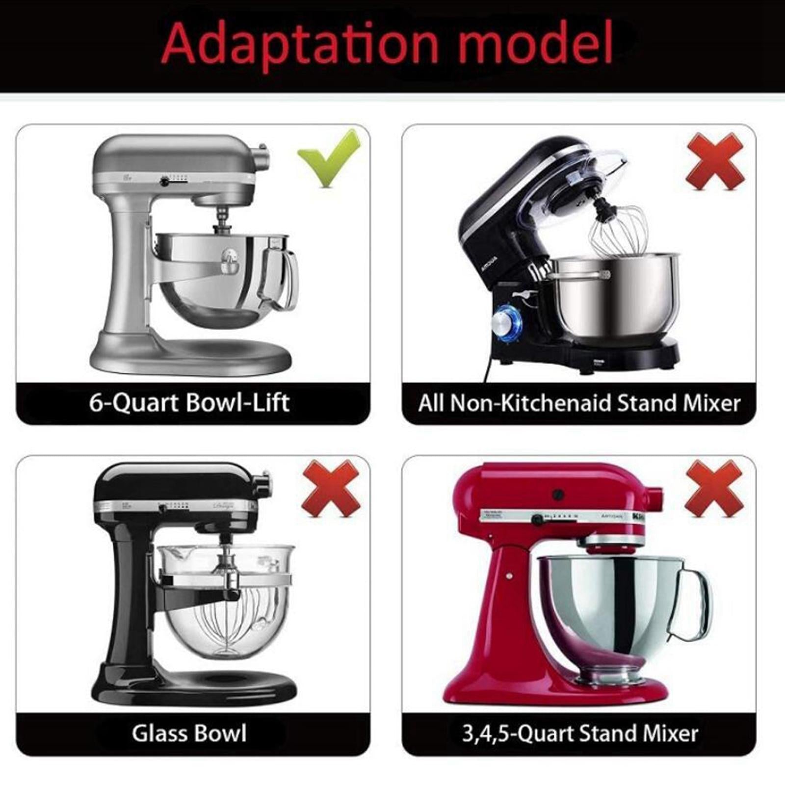 Aluminum 6 Quart Coated Flat Beater for KitchenAid Home Kitchen Tools