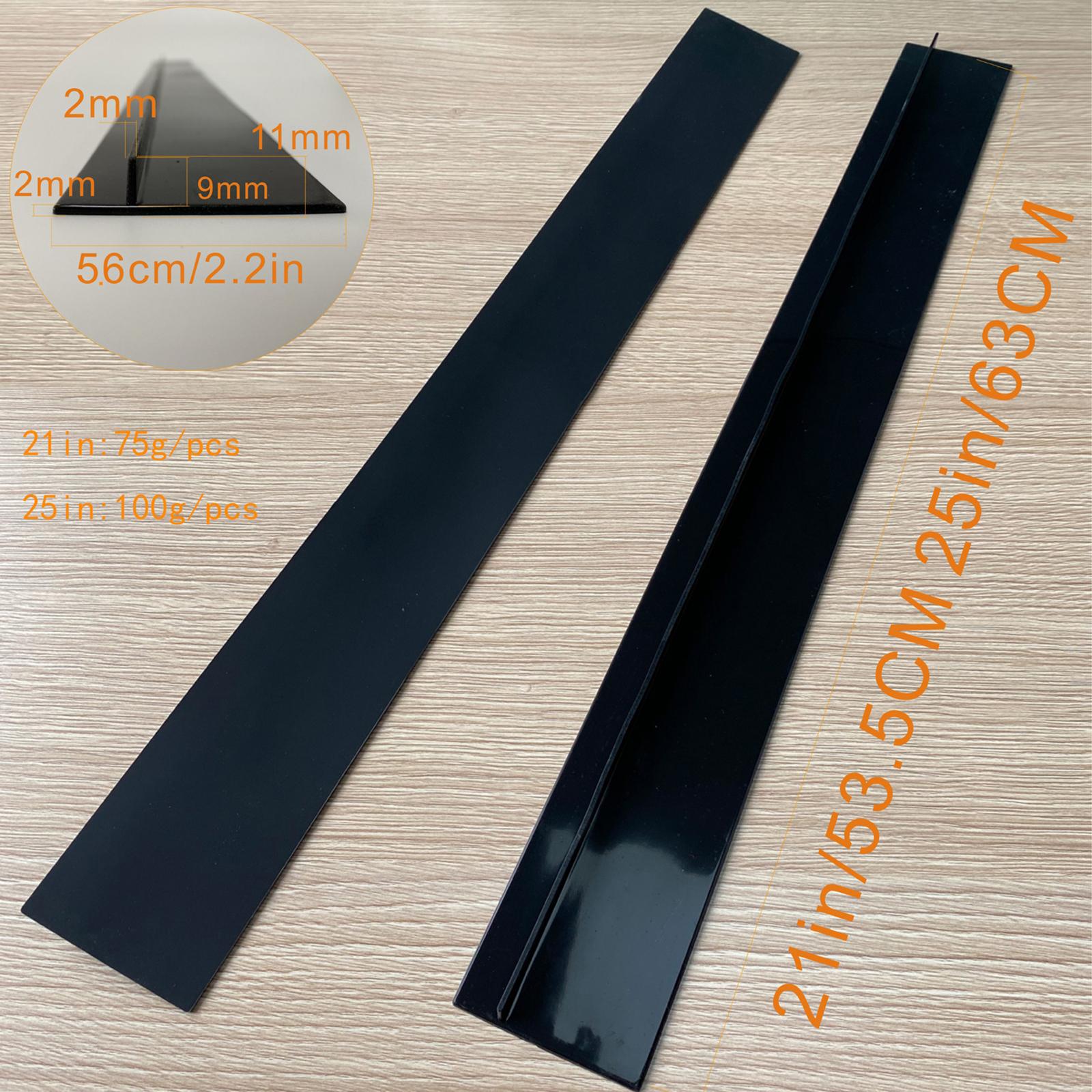 Kitchen Silicone Stove Counter Gap Cover Kitchen Spill Guard Black 21Inch