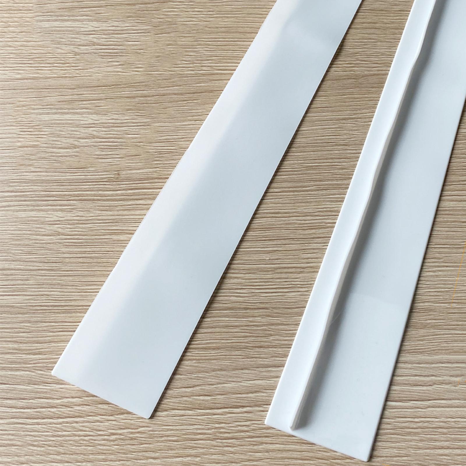 Kitchen Silicone Stove Counter Gap Cover Kitchen Spill Guard White 21Inch