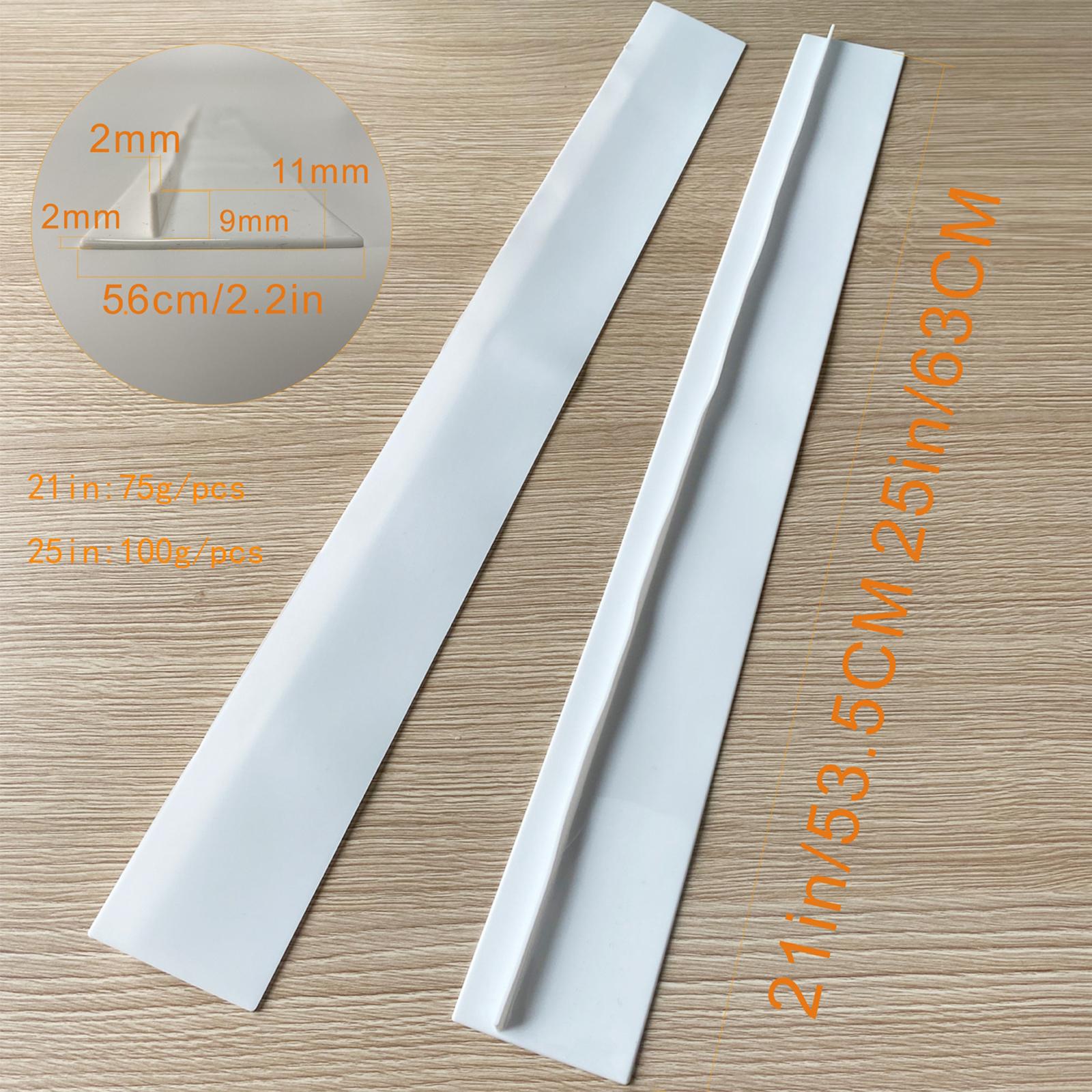 Kitchen Silicone Stove Counter Gap Cover Kitchen Spill Guard White 21Inch