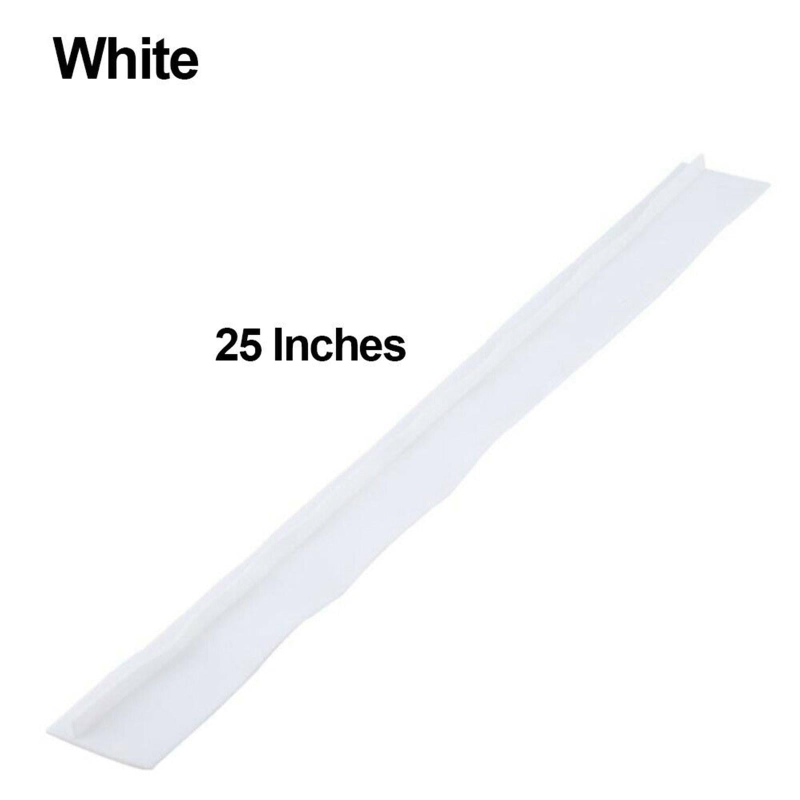 Kitchen Silicone Stove Counter Gap Cover Kitchen Spill Guard White 25Inch
