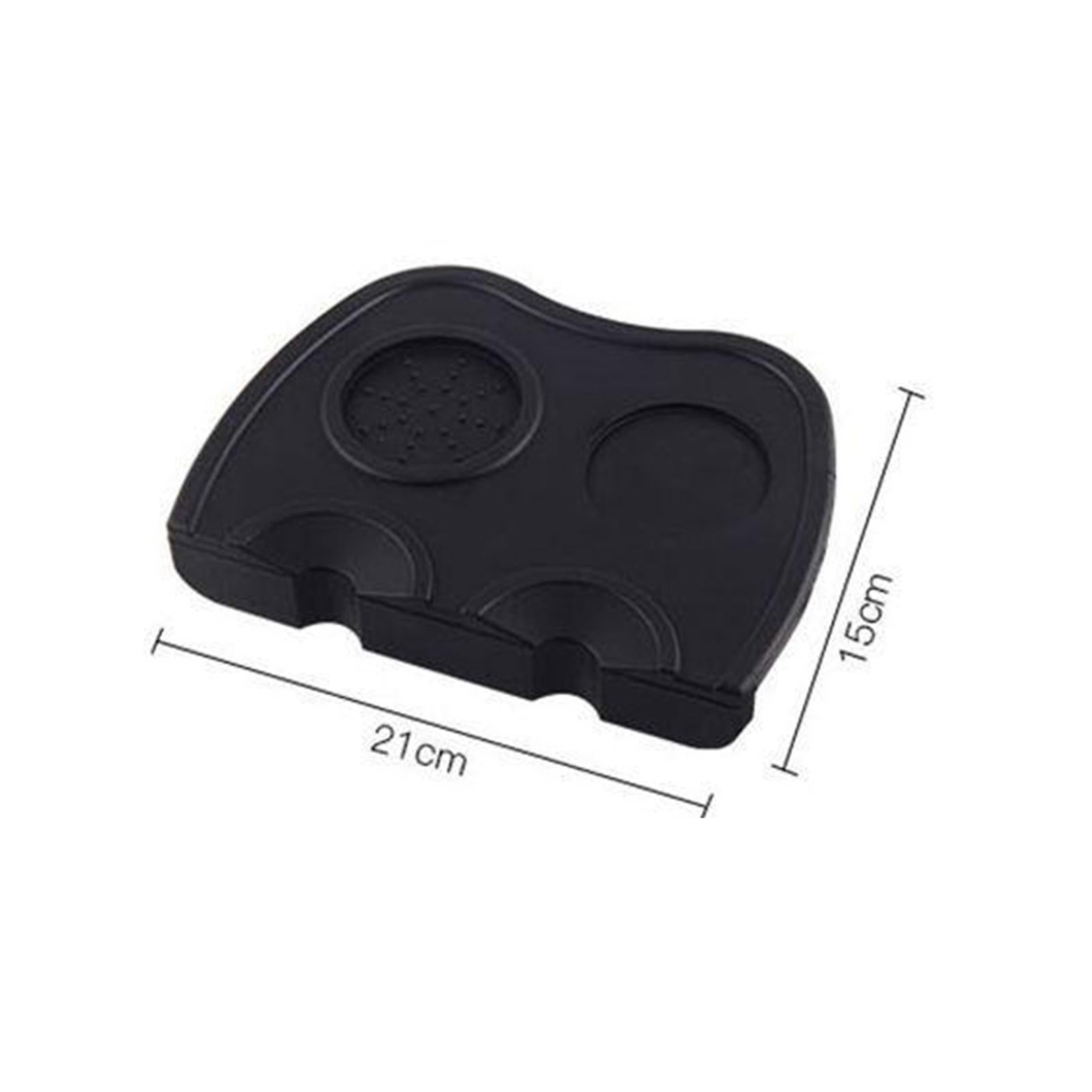 Espresso Mat Coffee Tamper Anti-slip Tamping Holder Pad Silicone Mat Black