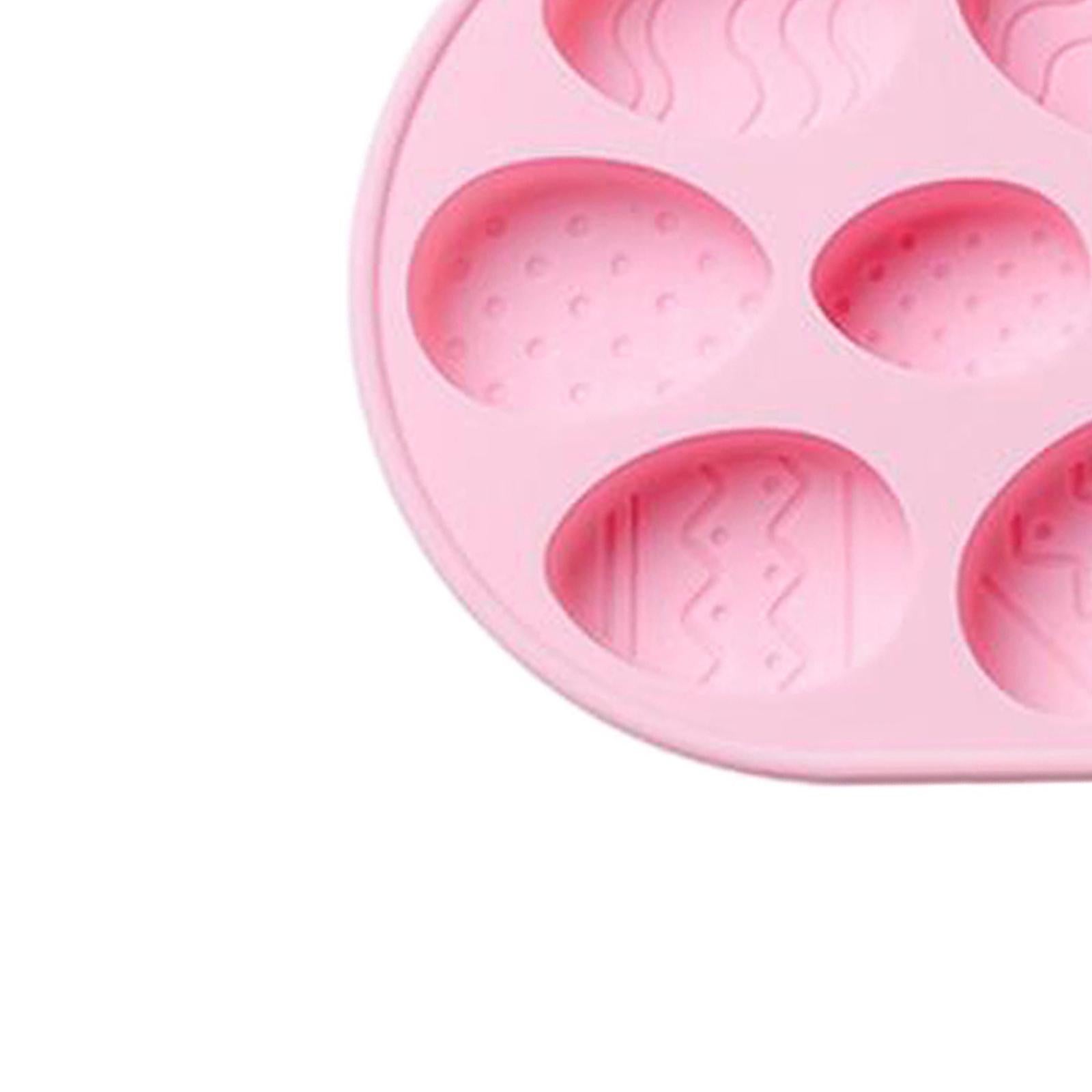 10 Holes Silicone Mold Chocolate Molds Soap Mould Birthday Cake Pink