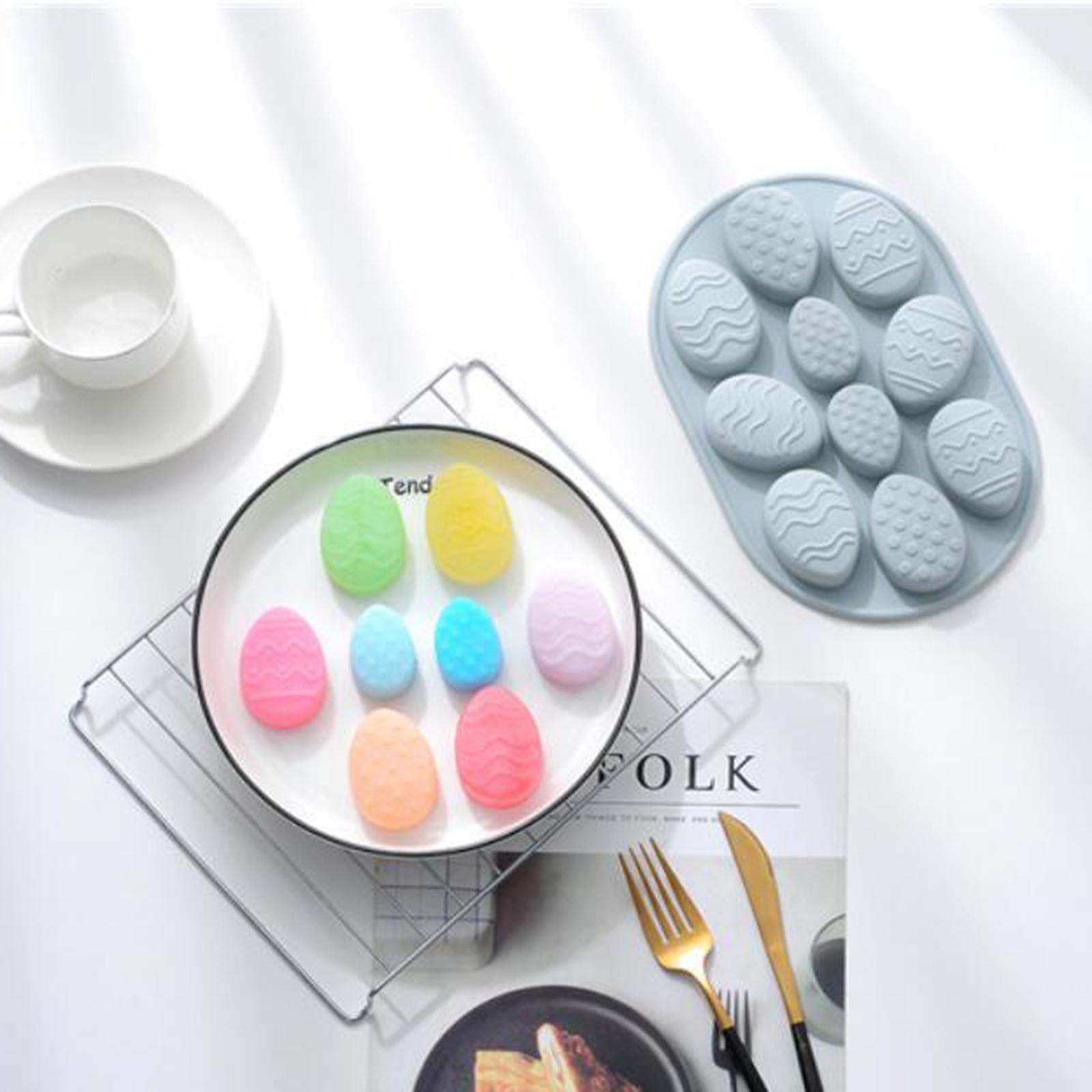 10 Holes Silicone Mold Chocolate Molds Soap Mould Birthday Cake Pink