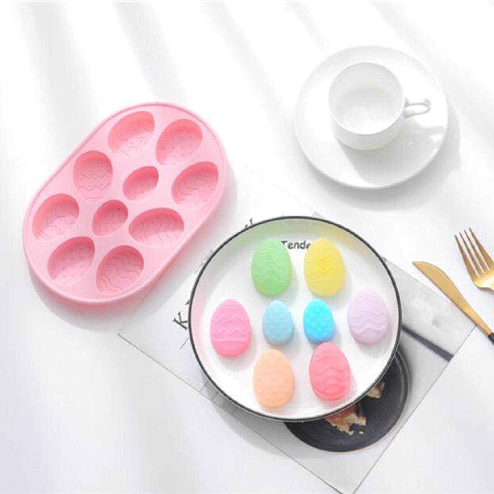 10 Holes Silicone Mold Chocolate Molds Soap Mould Birthday Cake Pink