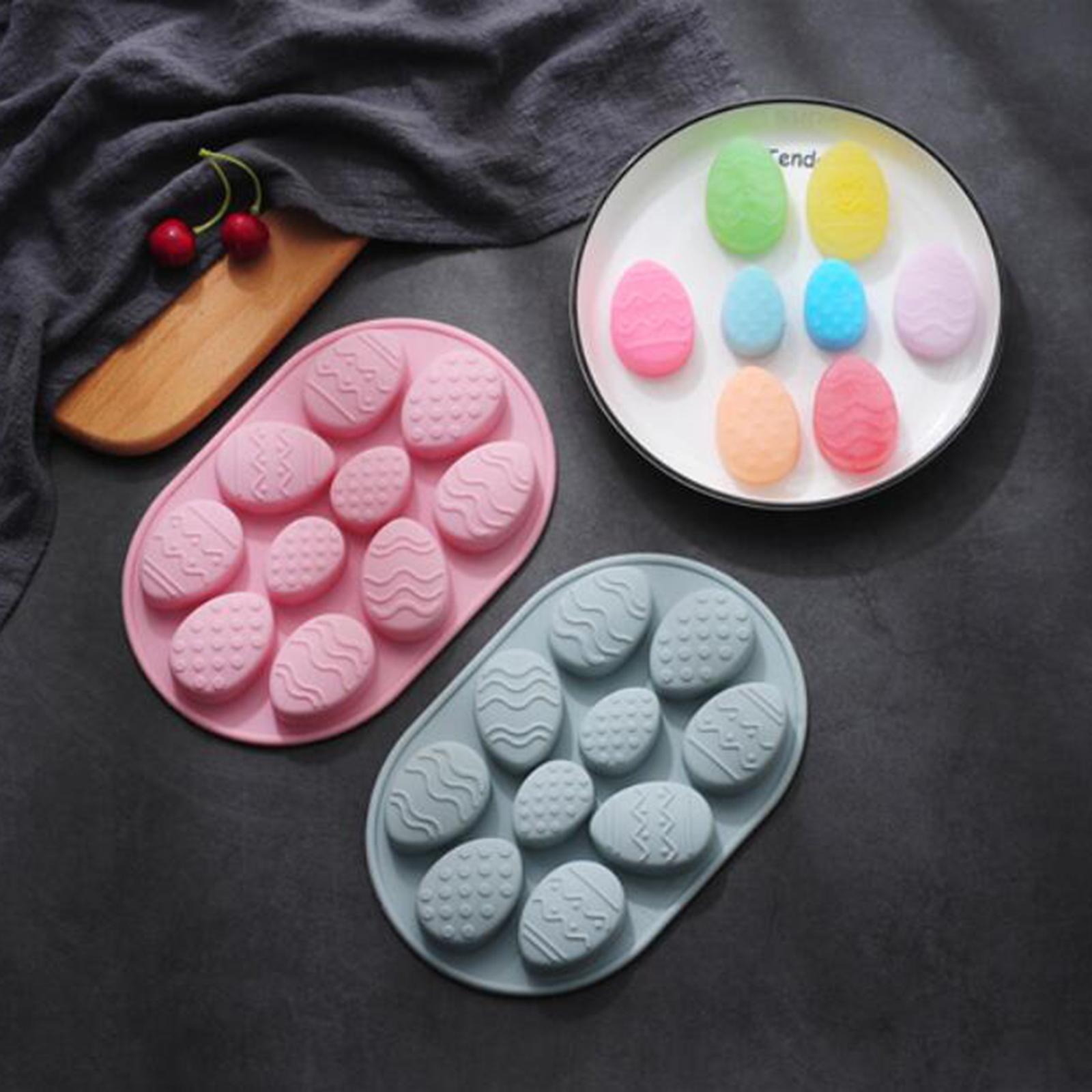 10 Holes Silicone Mold Chocolate Molds Soap Mould Birthday Cake Blue