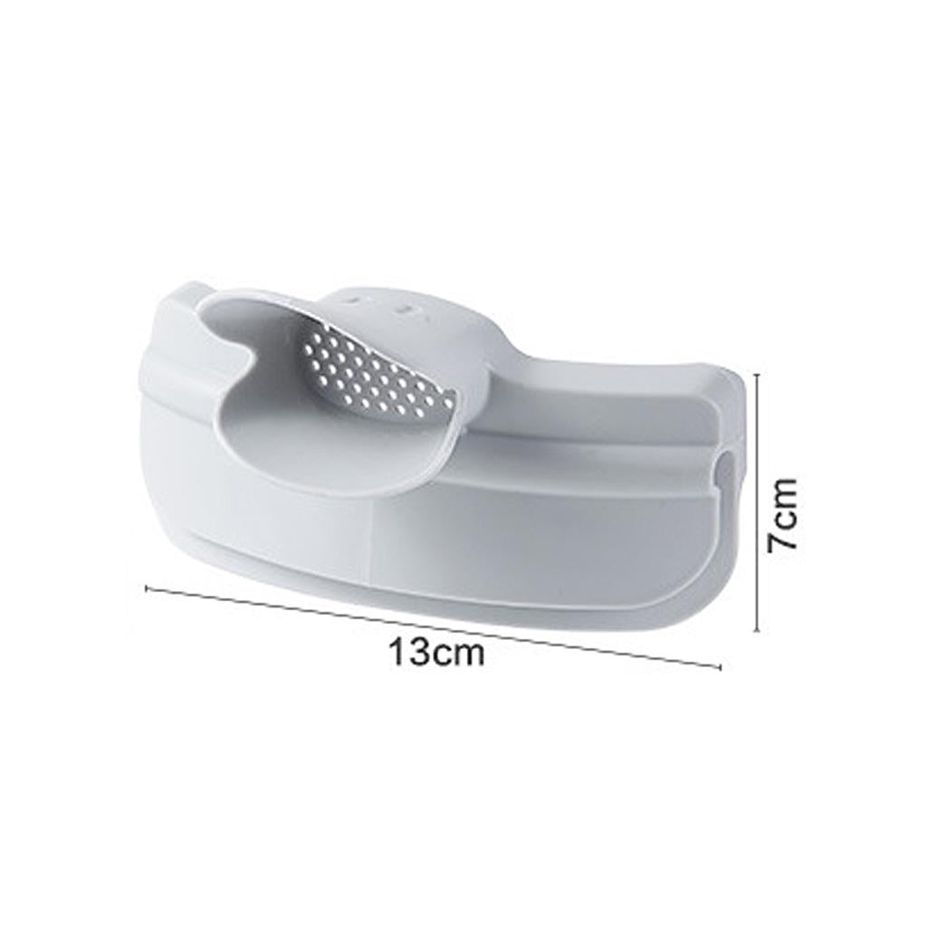 Pour Soup Funnel Clip-on Round Pot Soup Spout Water Deflector Kicthen Gray