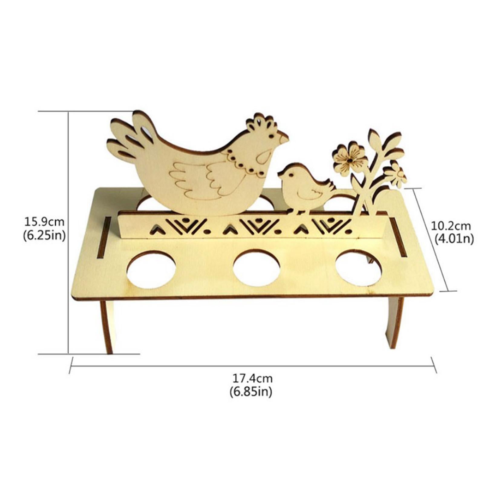 Easter Egg Storage Rack Holder Rabbit/Hen/Happy Easter Decorations for Home Style2