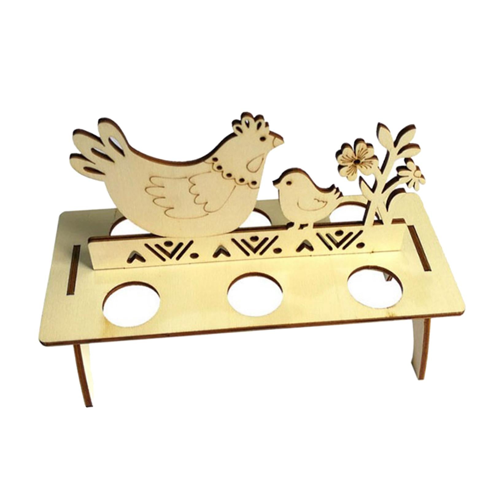 Easter Egg Storage Rack Holder Rabbit/Hen/Happy Easter Decorations for Home Style2