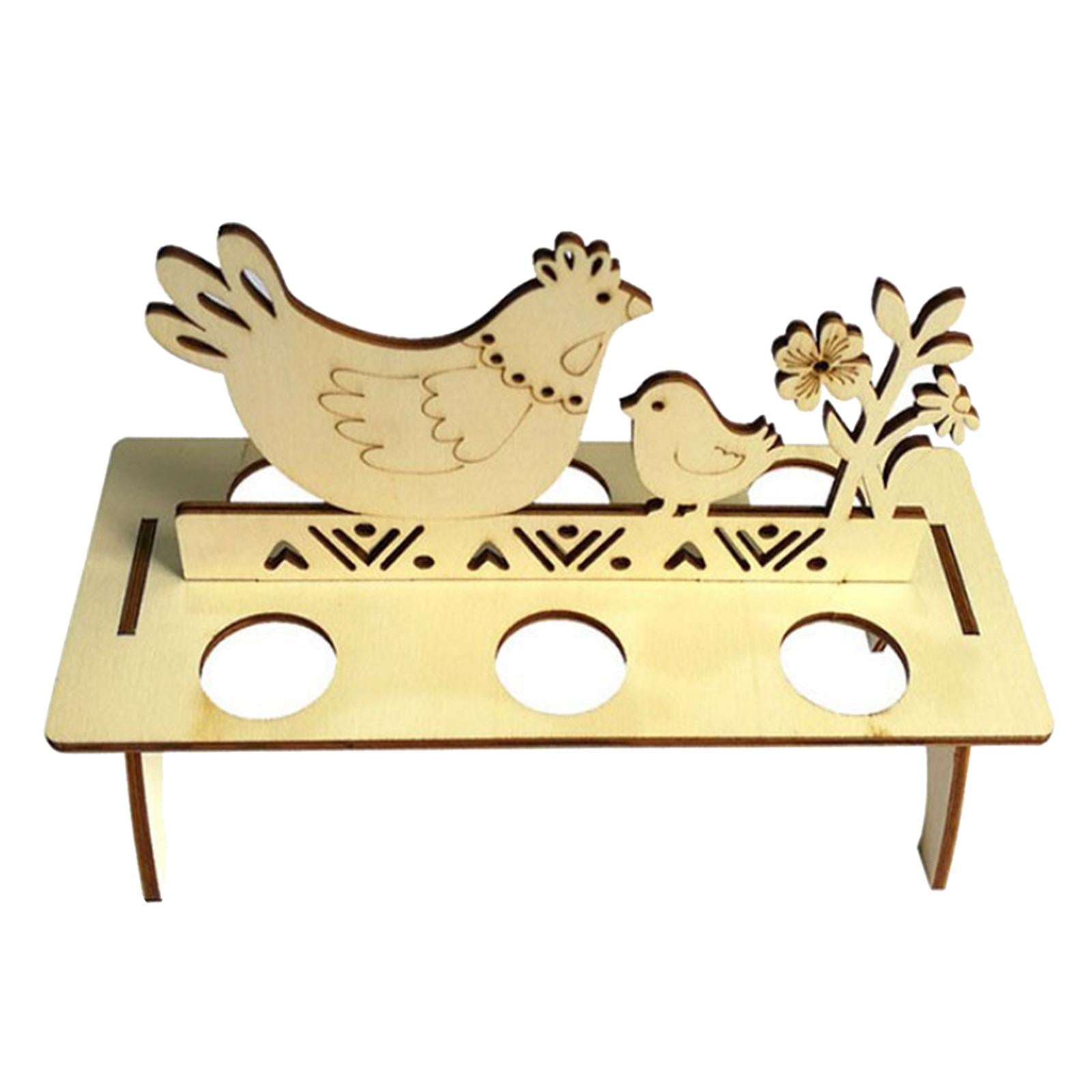 Easter Egg Storage Rack Holder Rabbit/Hen/Happy Easter Decorations for Home Style2