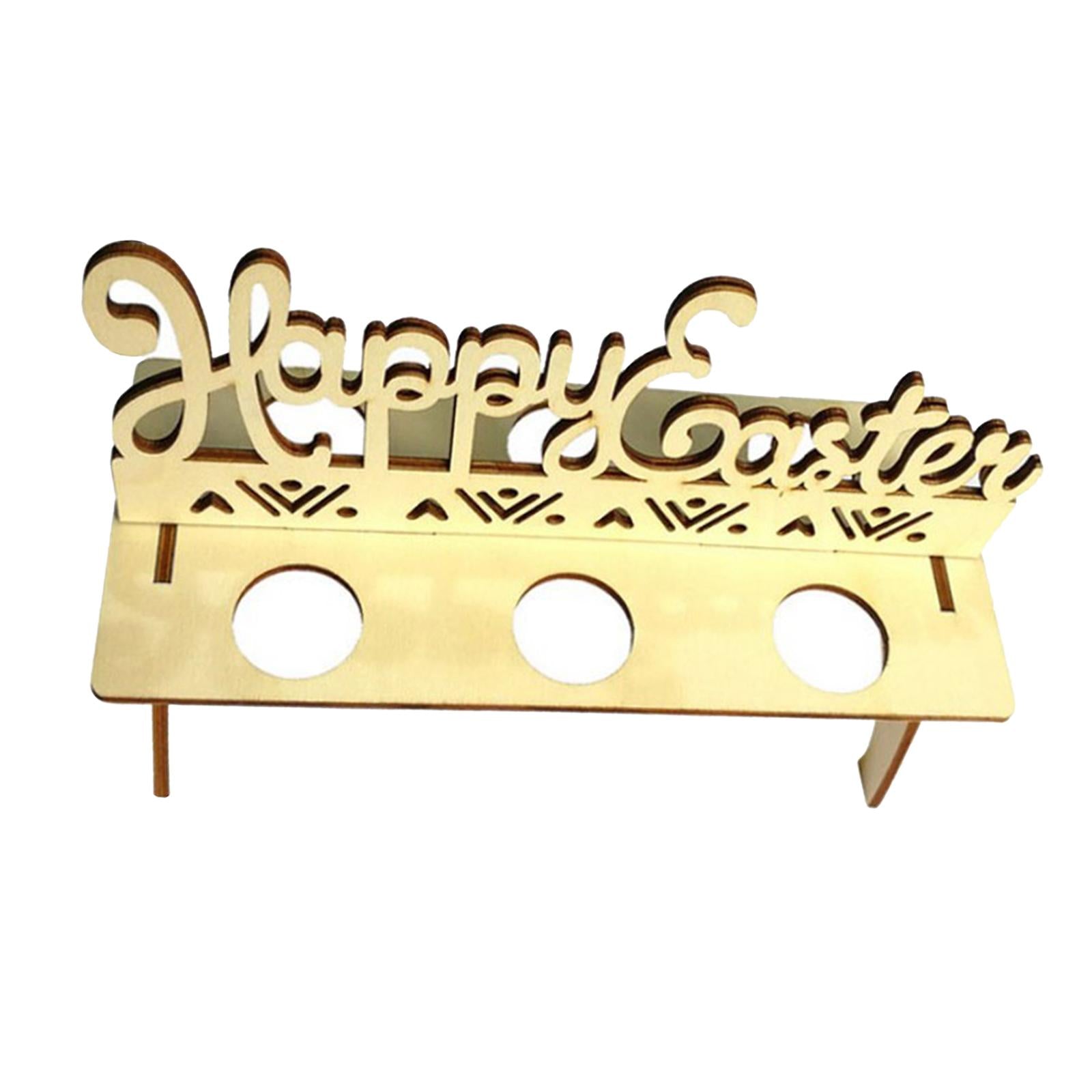 Easter Egg Storage Rack Holder Rabbit/Hen/Happy Easter Decorations for Home Style3