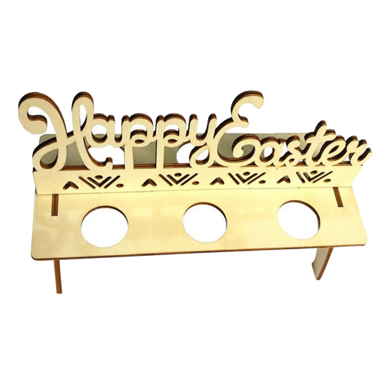 Easter Egg Storage Rack Holder Rabbit/Hen/Happy Easter Decorations for Home Style3