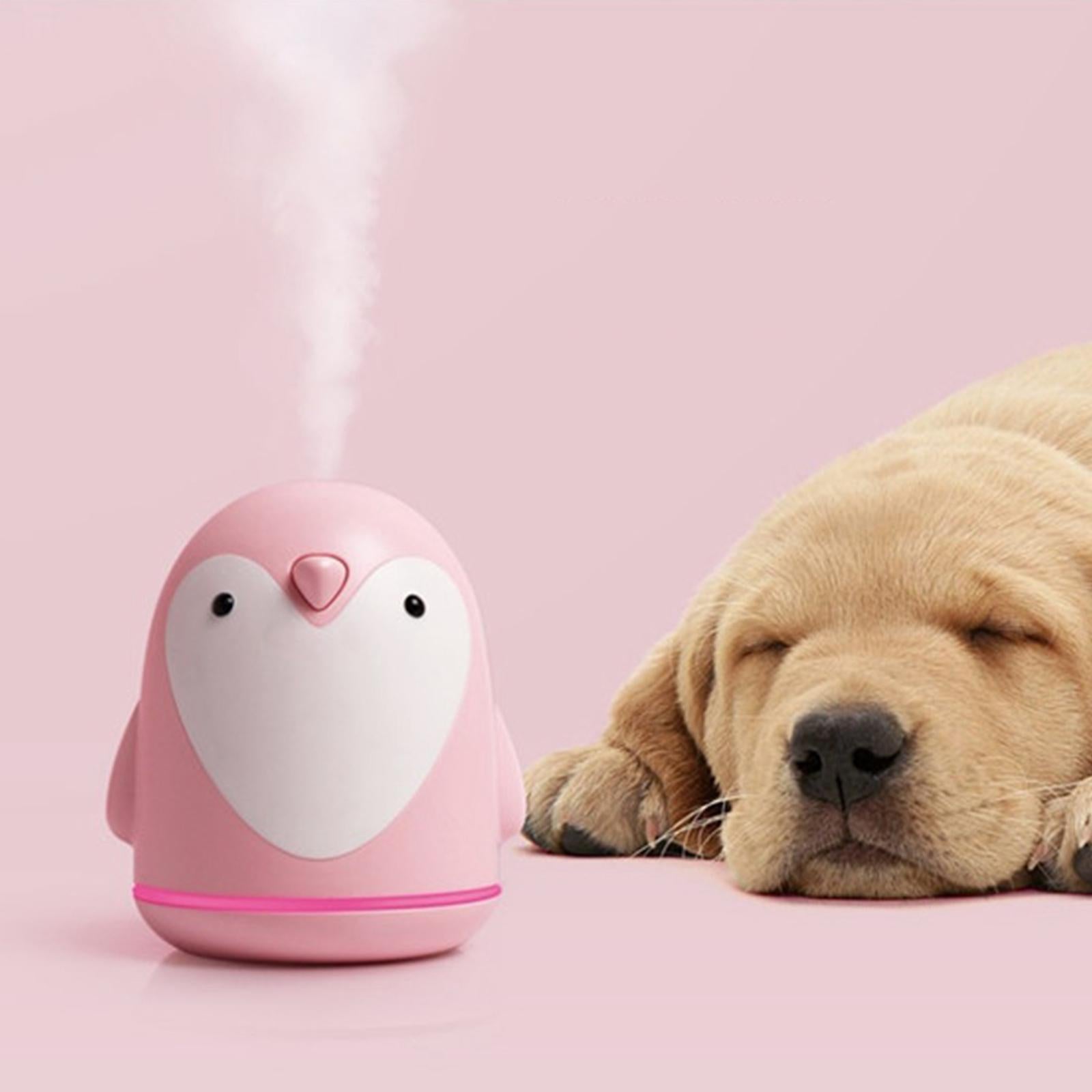Mini USB Humidifier 250ml Mist Humidifier w/ LED Night Light Quiet Operation Pink