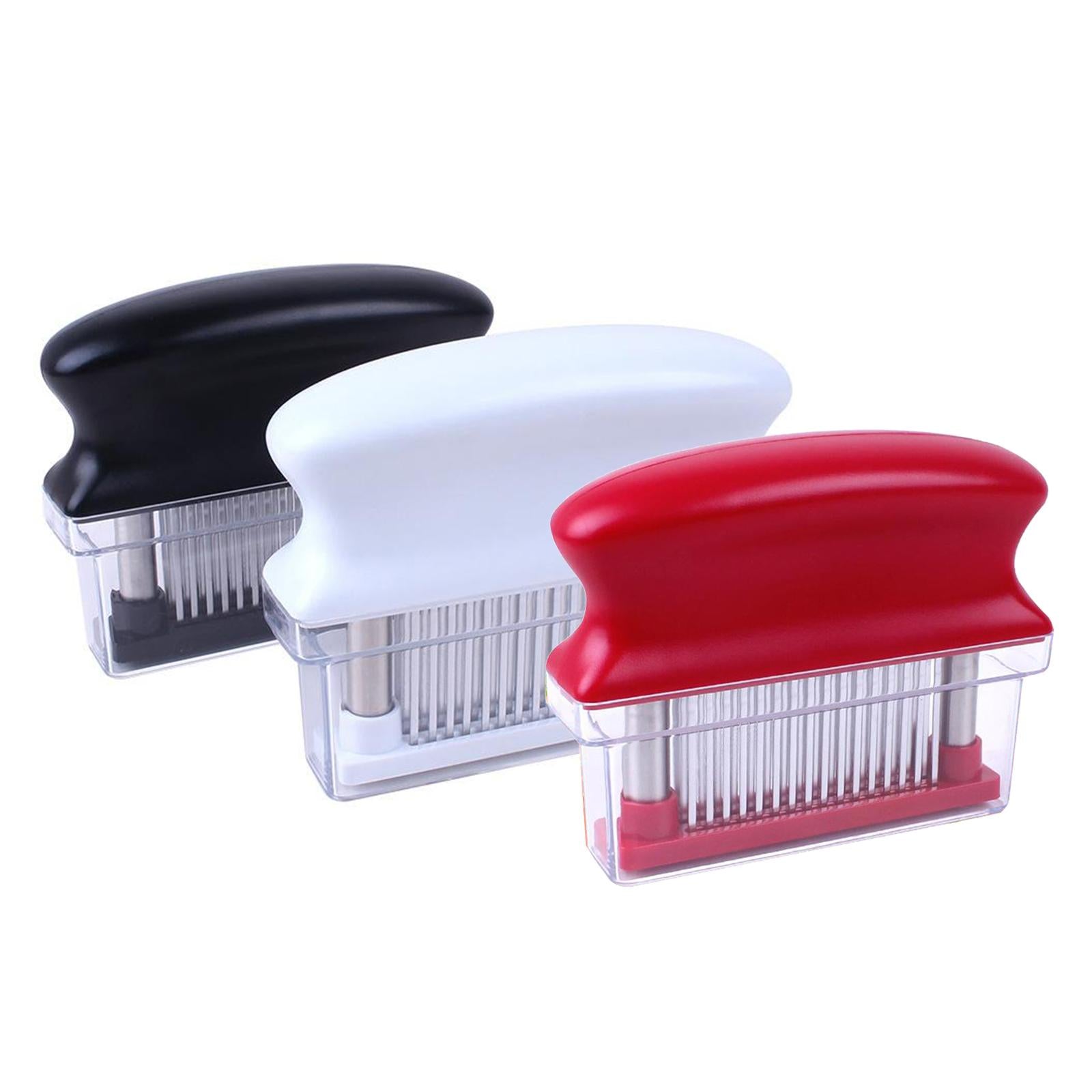 Meat Tenderizer Tool 48 Needle Sharp Knife for Beaf Chicken Heavy Duty black