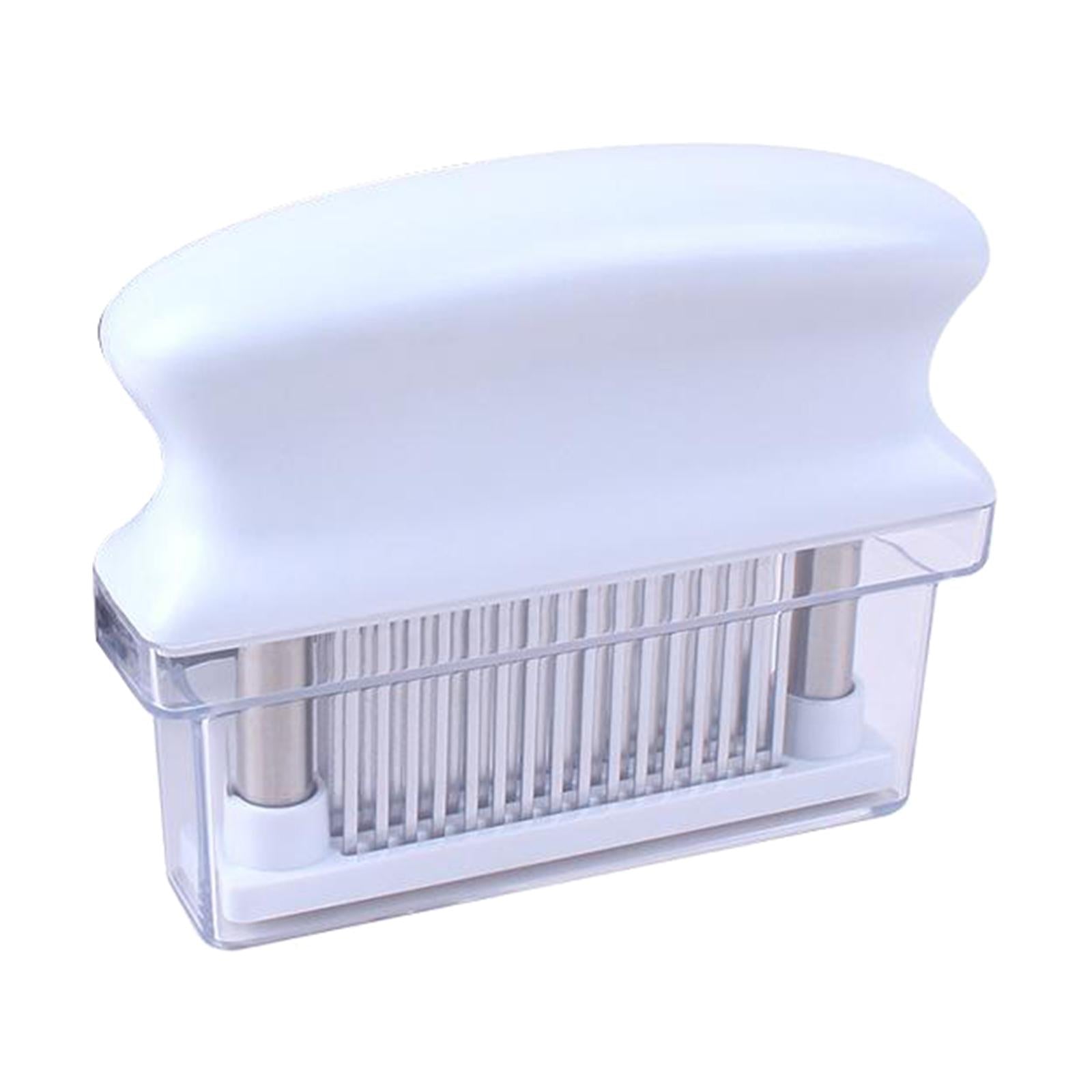 Meat Tenderizer Tool 48 Needle Sharp Knife for Beaf Chicken Heavy Duty white
