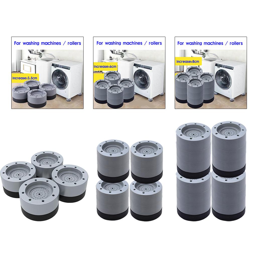 4x Anti Vibration Washer Feet Pad Washing Machine Anti-Skid Roller Kit 3.5cm