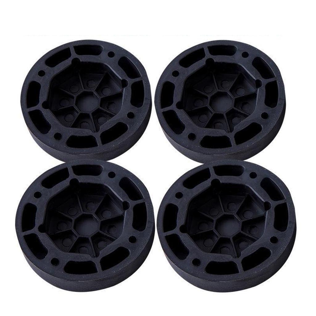 4x Anti Vibration Washer Feet Pad Washing Machine Anti-Skid Roller Kit 6cm