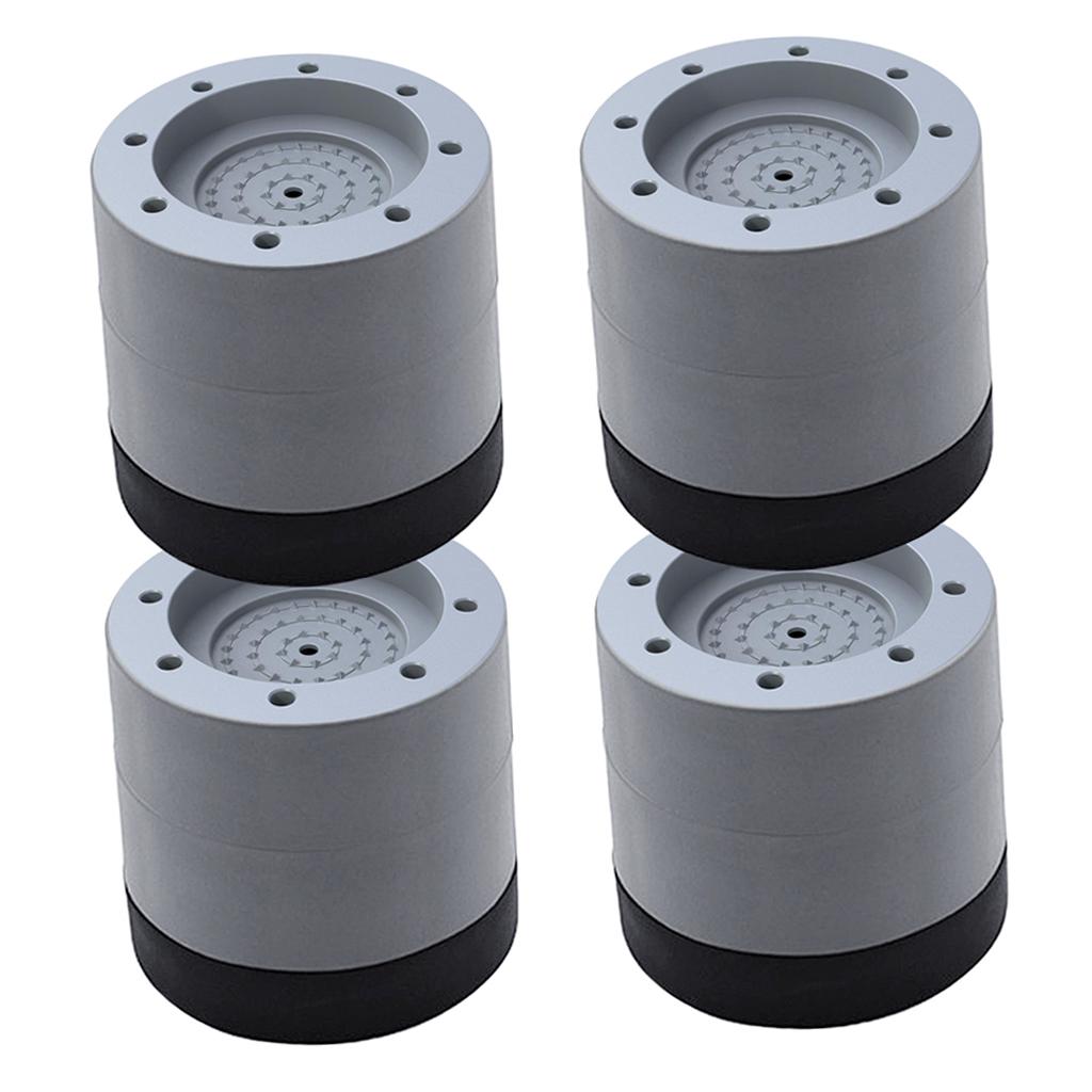 4x Anti Vibration Washer Feet Pad Washing Machine Anti-Skid Roller Kit 6cm