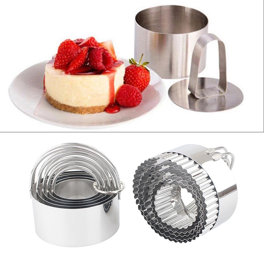 Circle Baking Cake Mold Kitchen DIY Pastry Fondant Cake Cutter Ring Style A