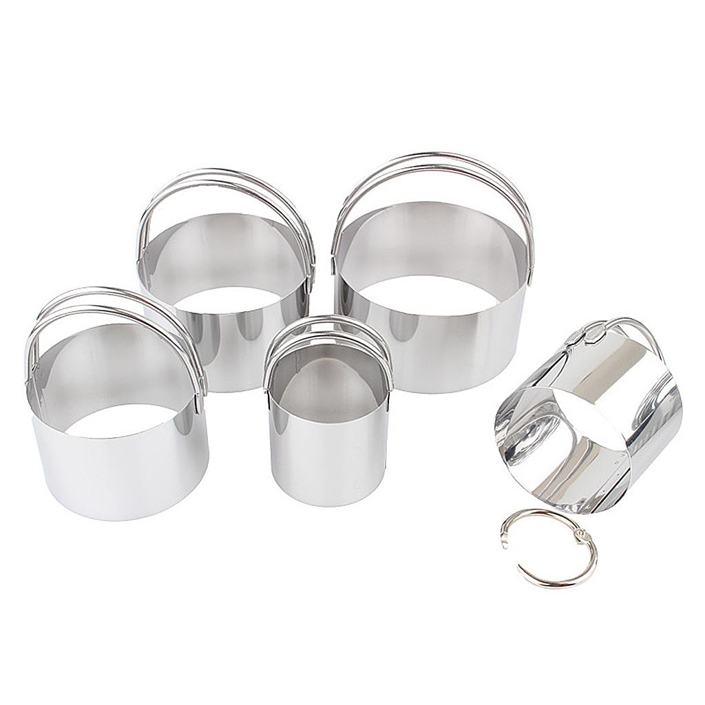 Circle Baking Cake Mold Kitchen DIY Pastry Fondant Cake Cutter Ring Style B
