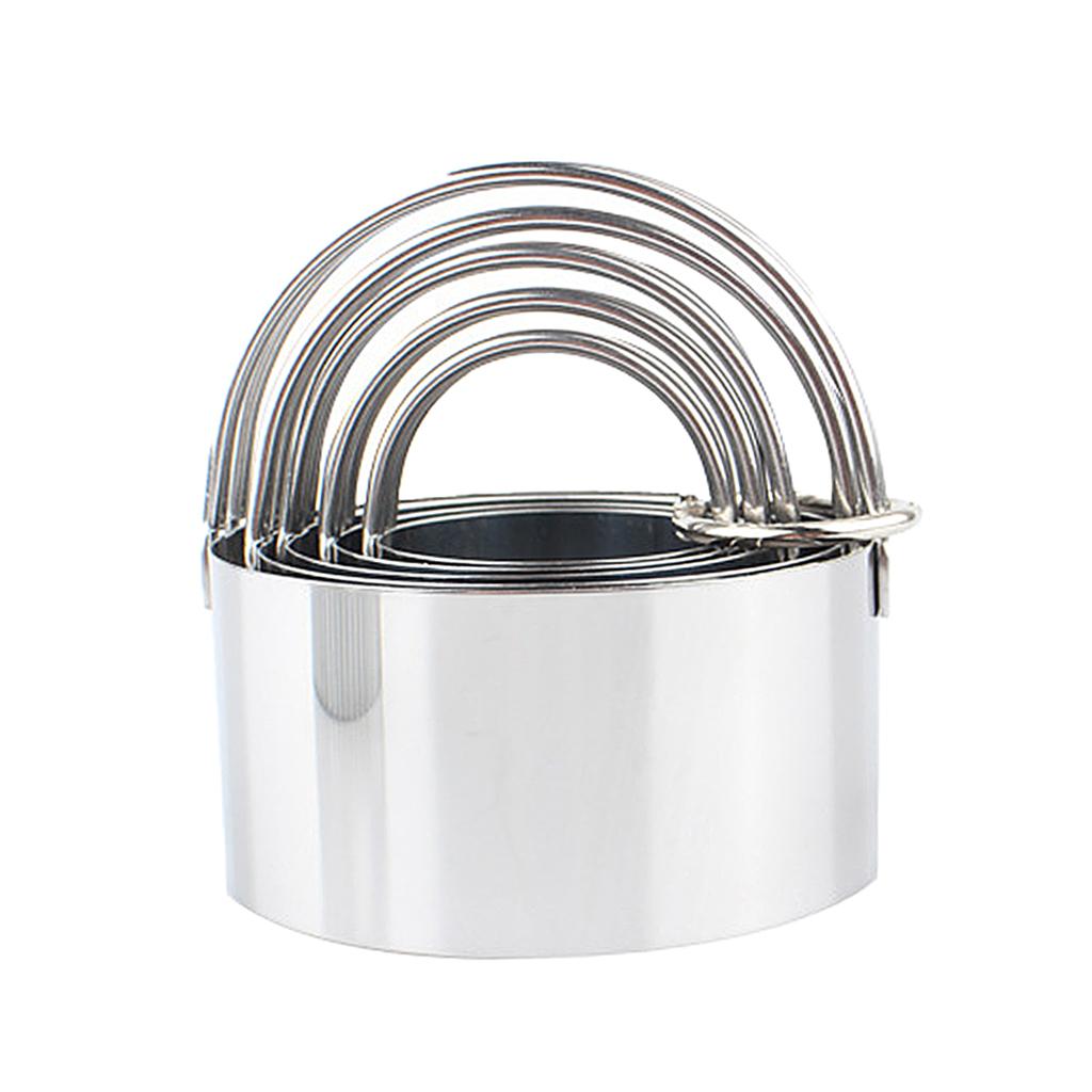 Circle Baking Cake Mold Kitchen DIY Pastry Fondant Cake Cutter Ring Style B