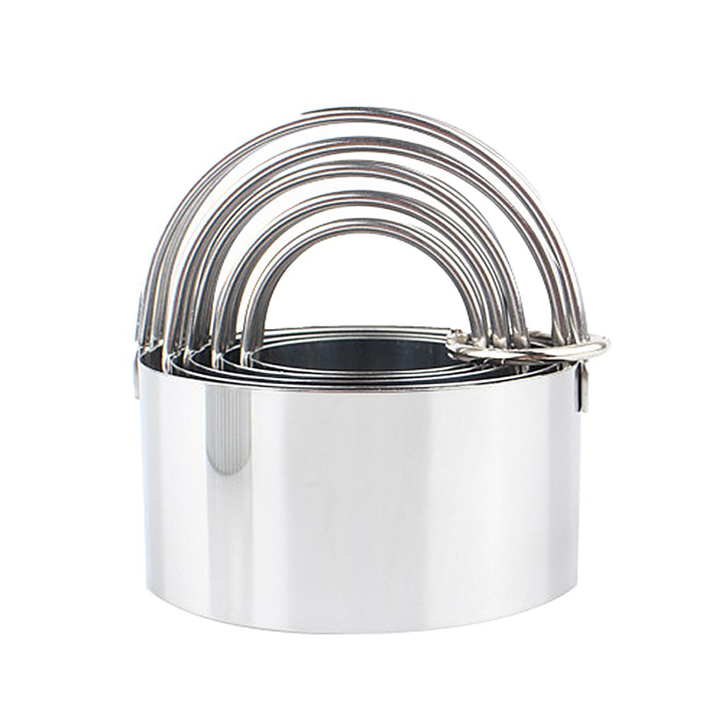 Circle Baking Cake Mold Kitchen DIY Pastry Fondant Cake Cutter Ring Style B