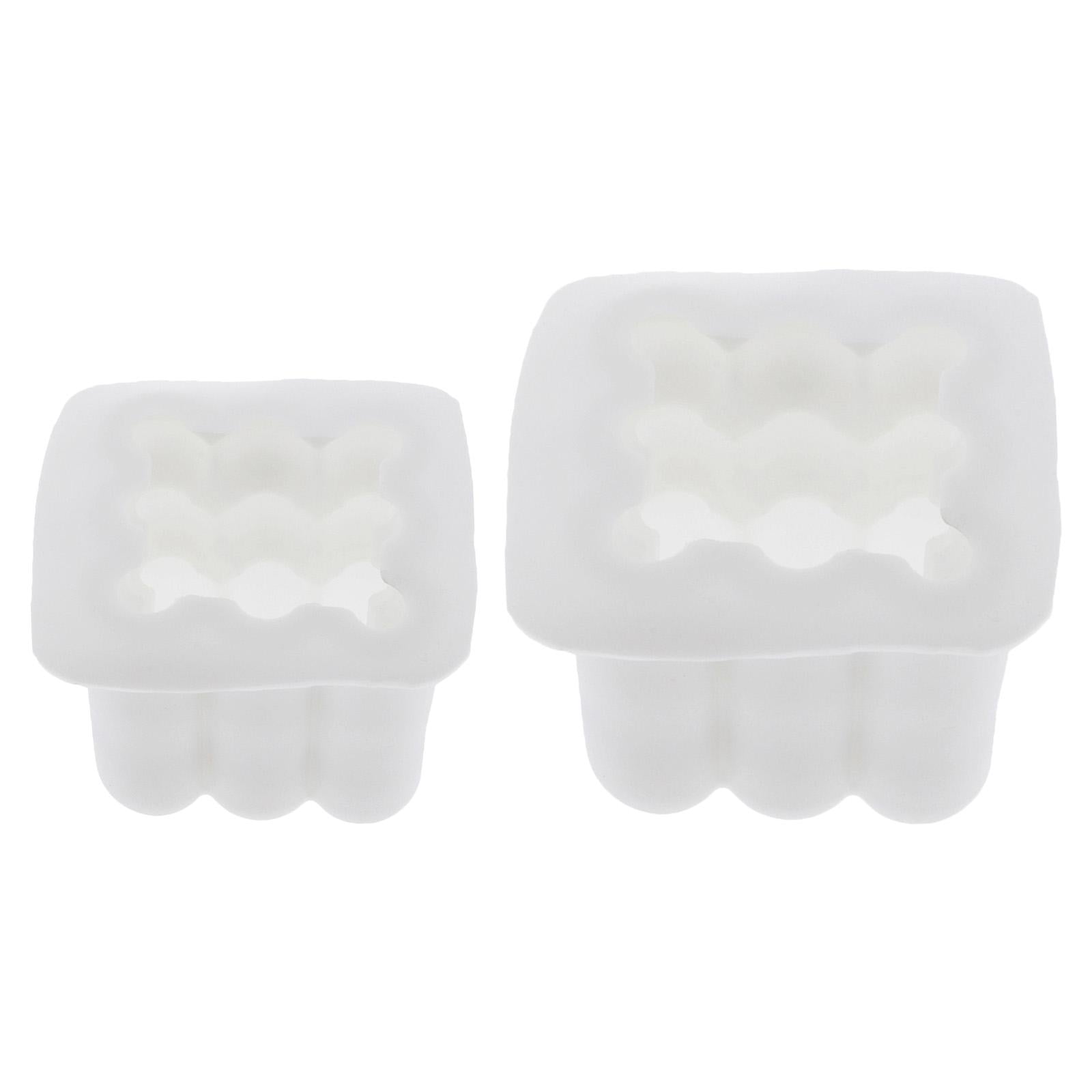 3D Cube Candle Mold Silicone Soap Mold DIY Epoxy Craft Making Mold 6x8cm