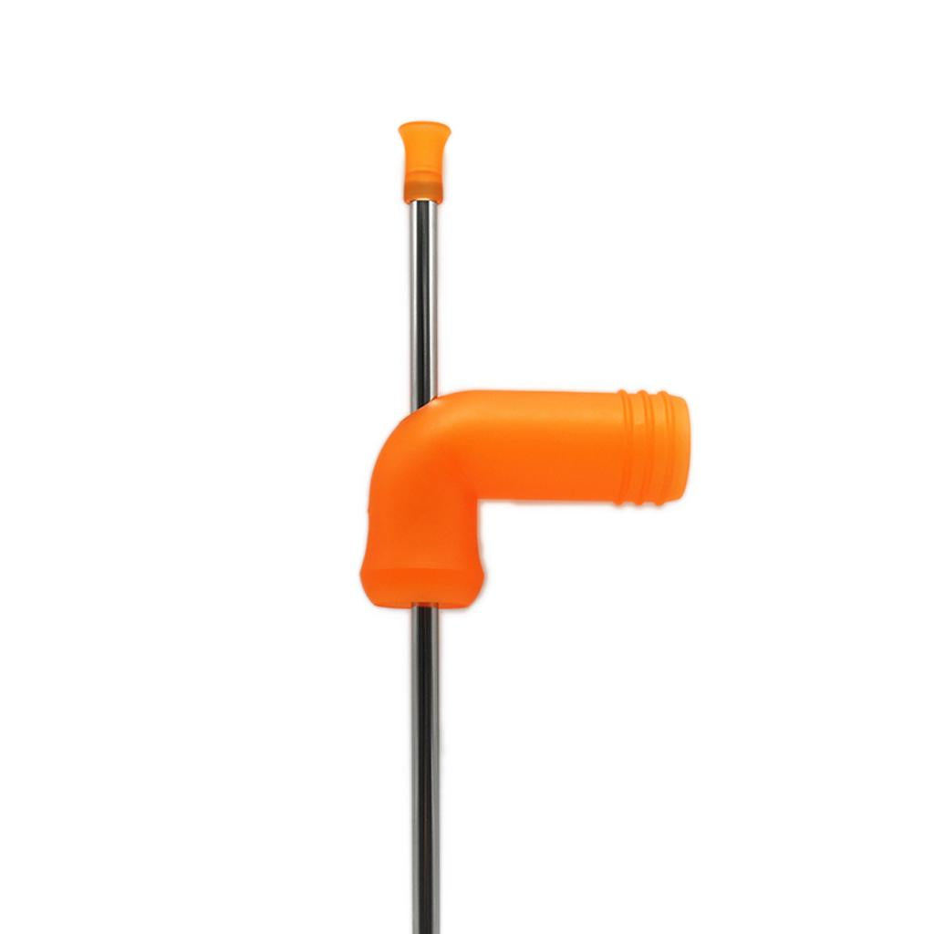Beer Snorkel Dispenser Drink Bong Funnel Party Straw Tool Orange