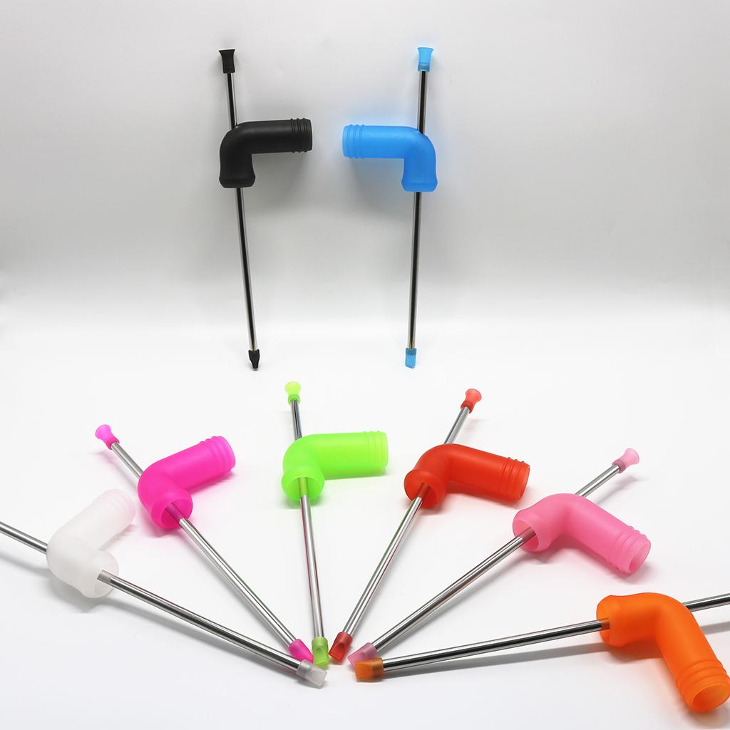 Beer Snorkel Dispenser Drink Bong Funnel Party Straw Tool Red