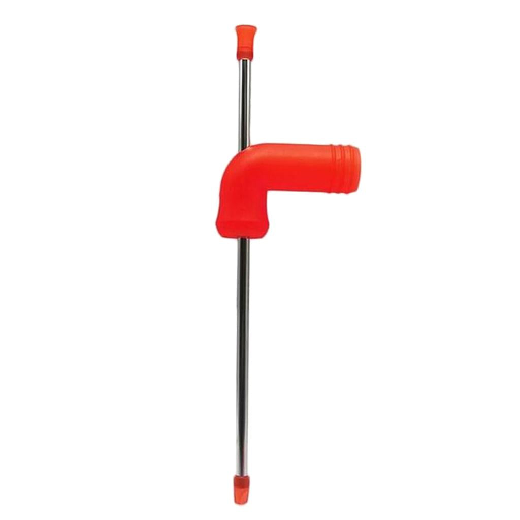 Beer Snorkel Dispenser Drink Bong Funnel Party Straw Tool Red