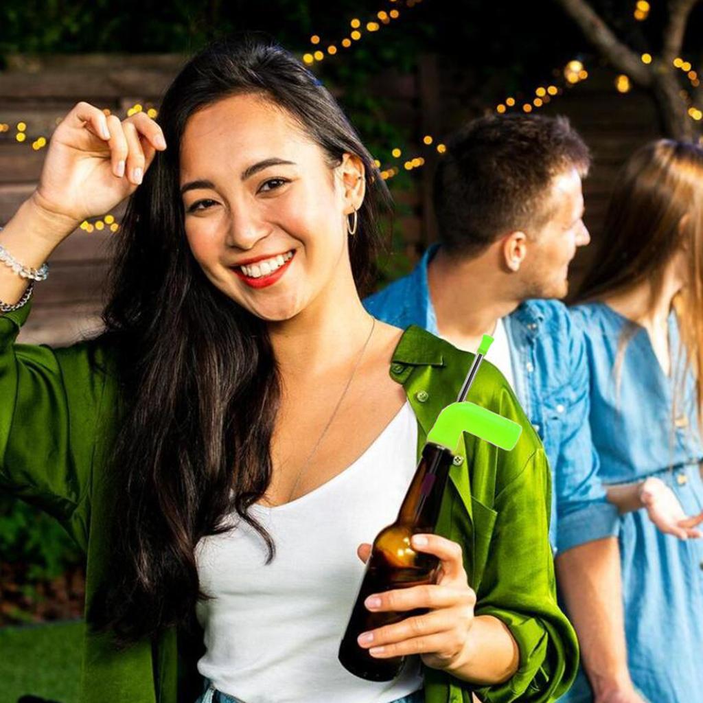 Beer Snorkel Dispenser Drink Bong Funnel Party Straw Tool Green