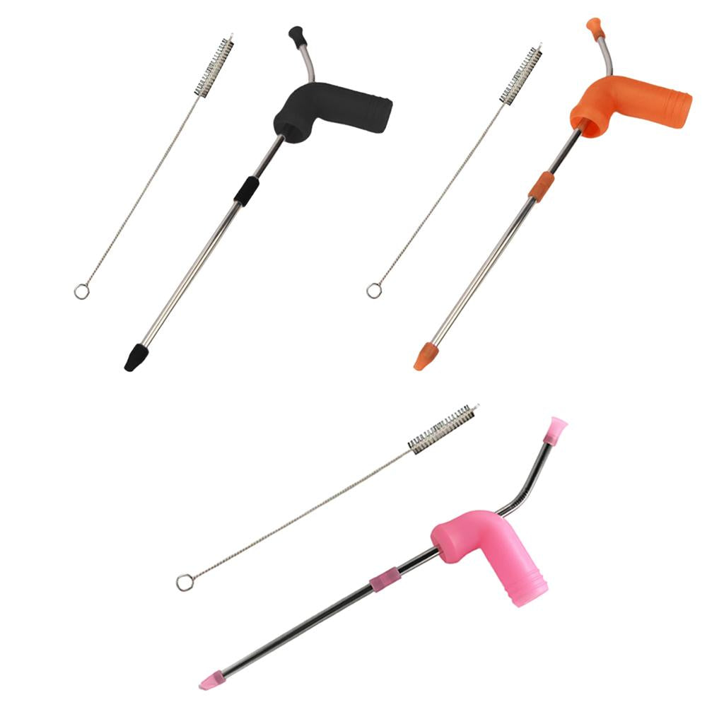 Beer Snorkel Drink Bong Funnel Bottle Party Straw Tool Hens Bucks Black