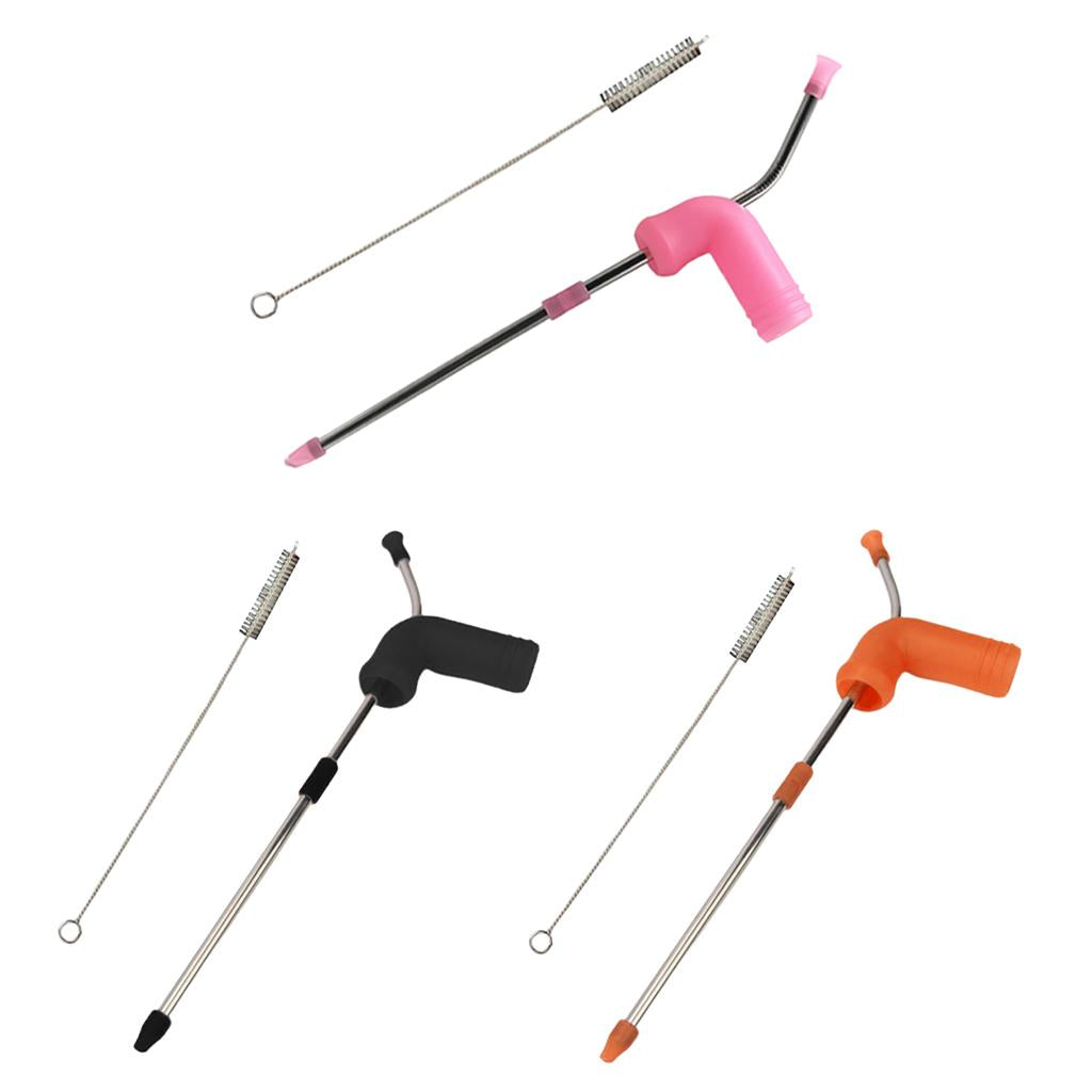 Beer Snorkel Drink Bong Funnel Bottle Party Straw Tool Hens Bucks Black