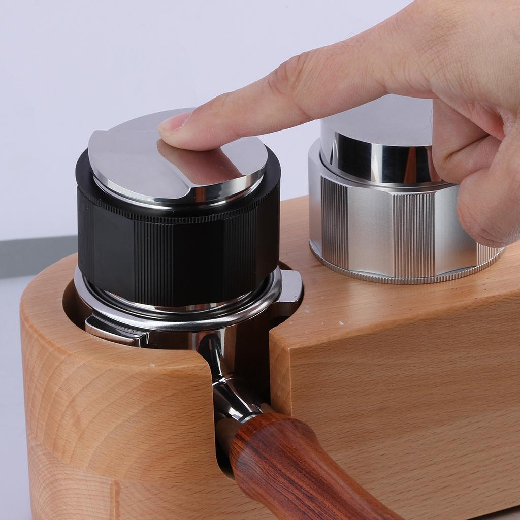 Coffee Distributor Tamper Press Powder Coffeeware Espresso Distribution Tool silver 58mm