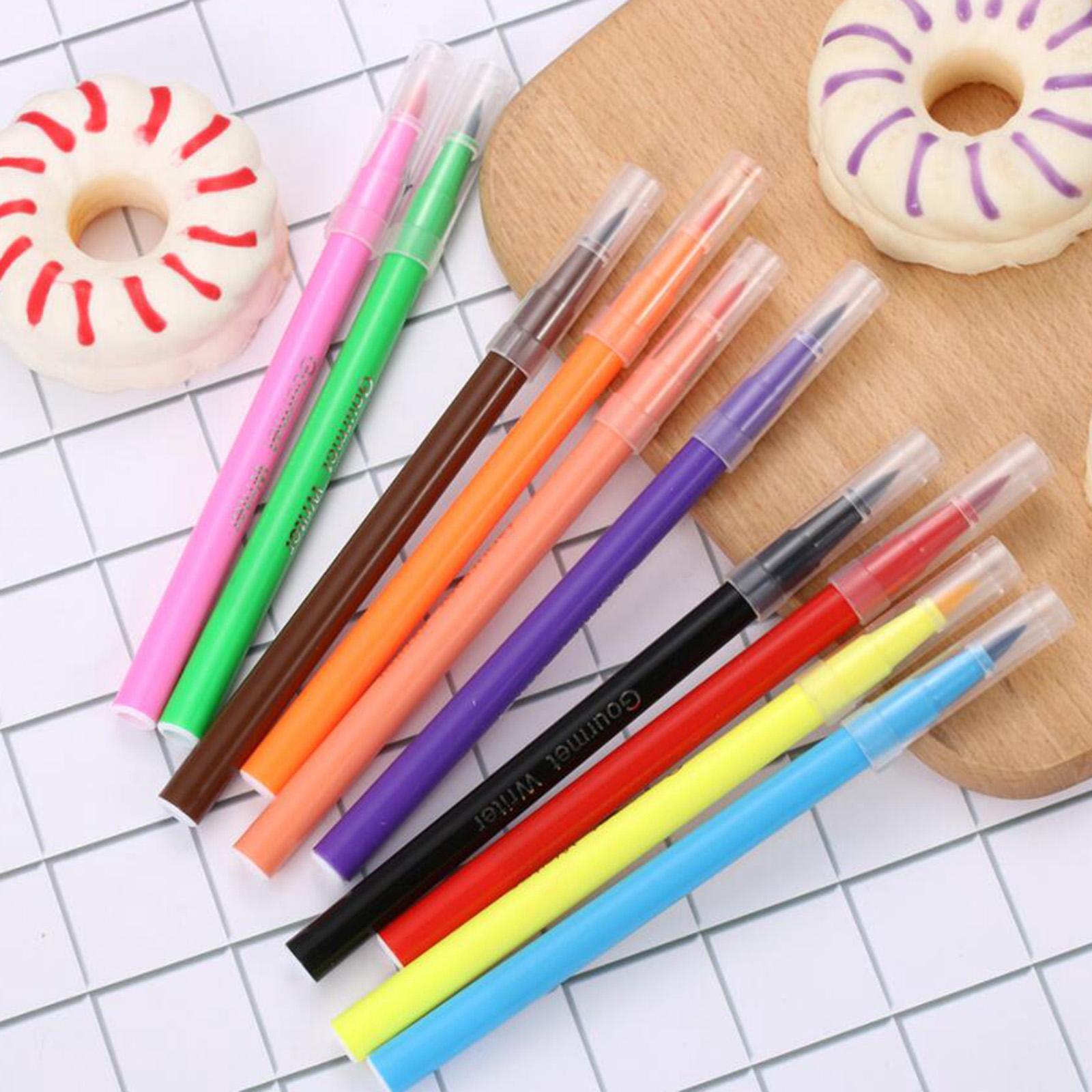 Cake Decorating Writing Food Colouring Pens Edible Marker Pen Brushes Green