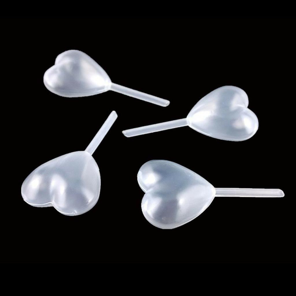 10pcs/set Plastic Cupcake Pipettes for Strawberries Party Holiday Decor Heart