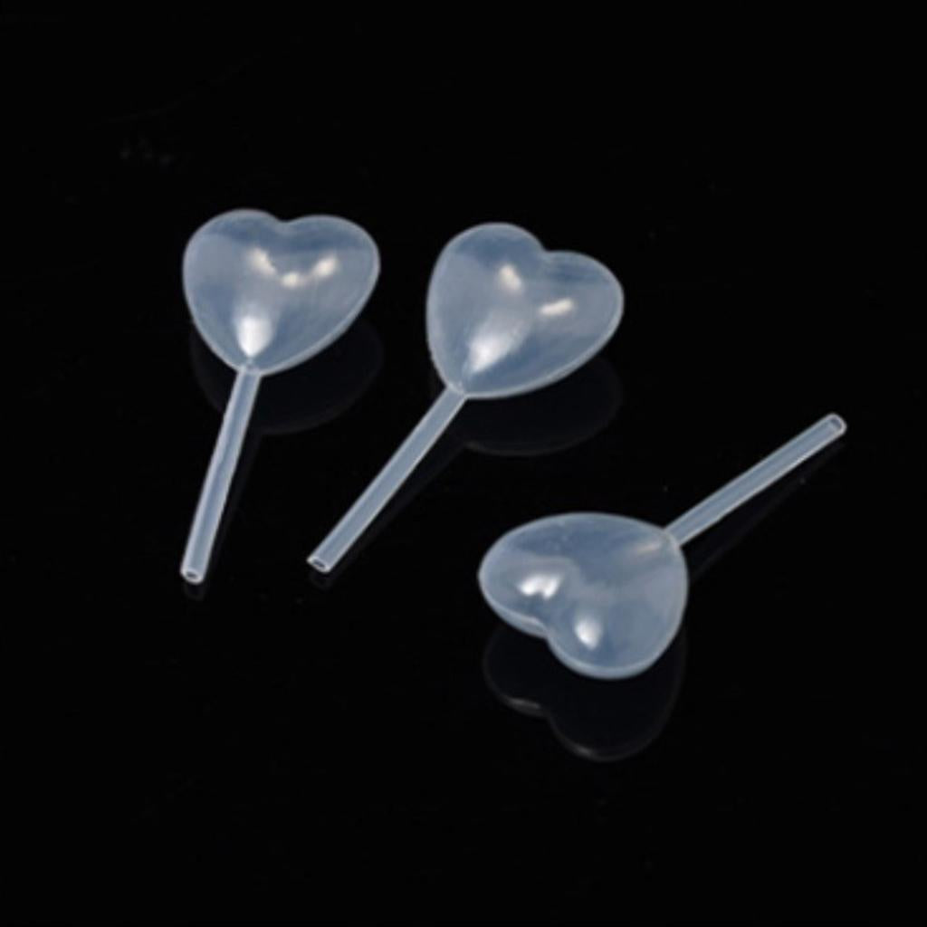 10pcs/set Plastic Cupcake Pipettes for Strawberries Party Holiday Decor Heart