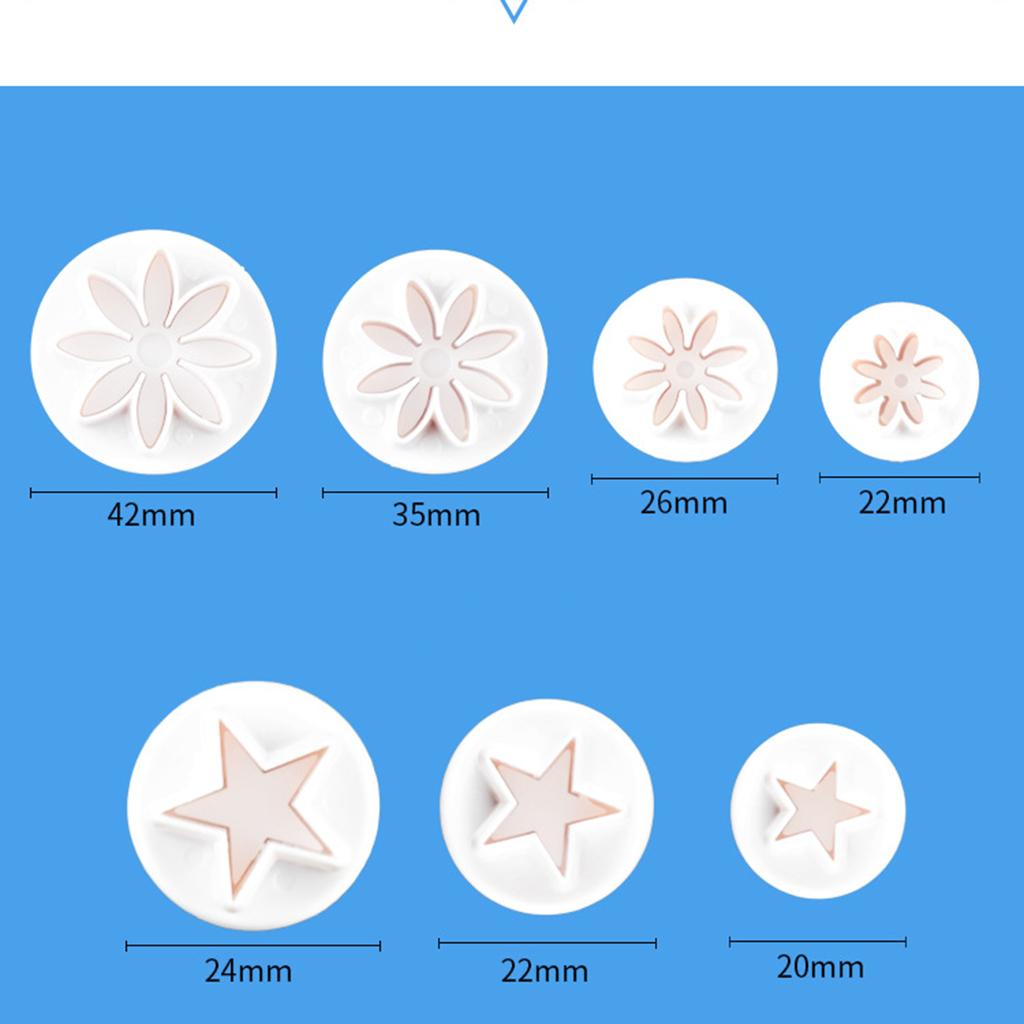 33 Pieces Cake Biscuit Plunger Cutter Leaf Butterfly Shape Decorating Mold