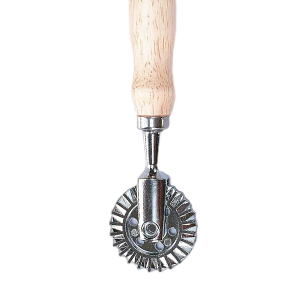 Classical Ravioli Stamp Cutter Mould Wooden Handle for Pasta Dough Cutter Roll square handle