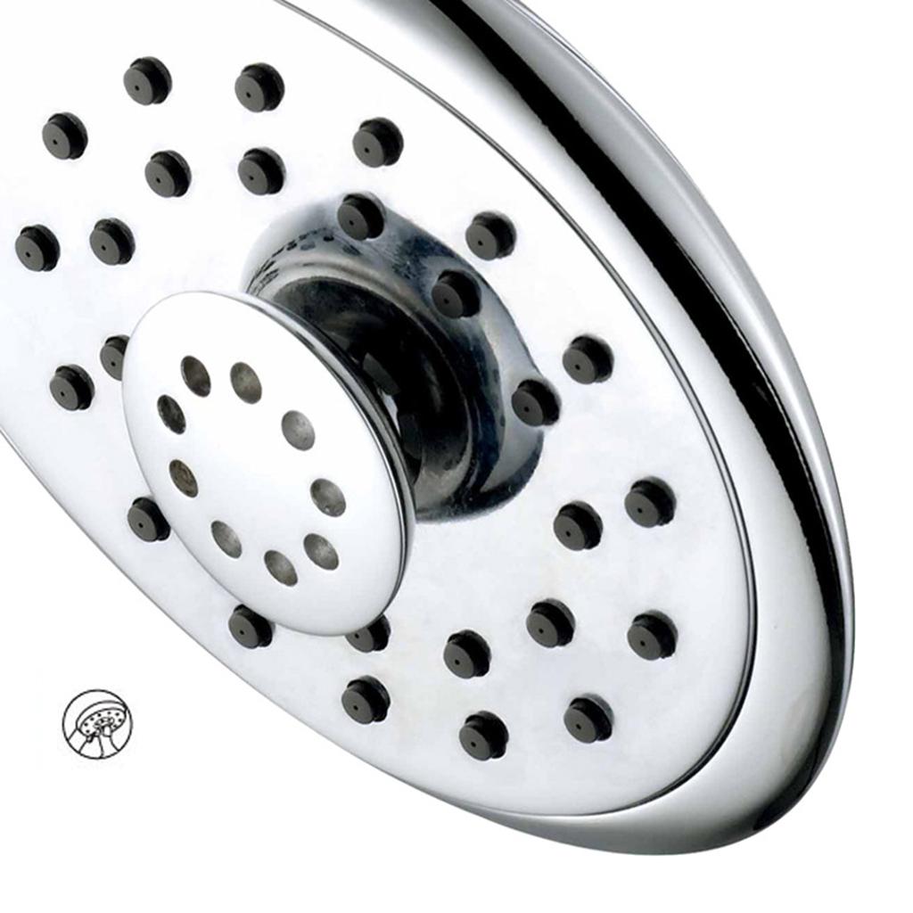 Rain Showerhead with 3 Modes Function Screw Joint Plastic Plated Shower Tool